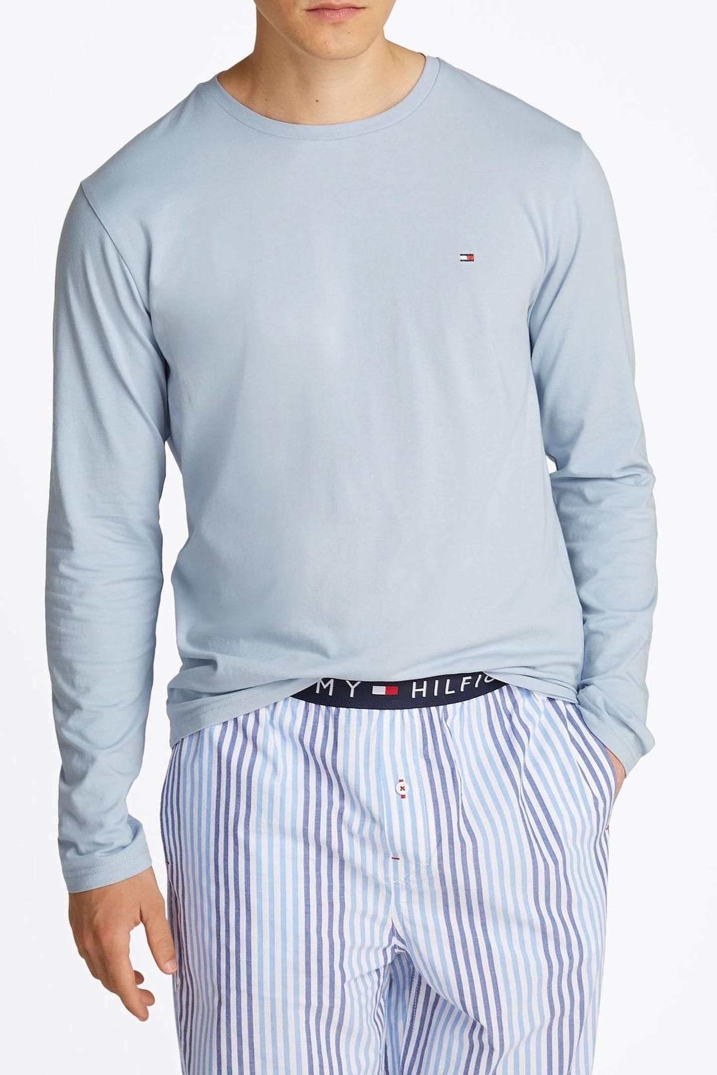 LS PANT WOVEN SET BREEZY BLUE/TWILL STRIPES 3