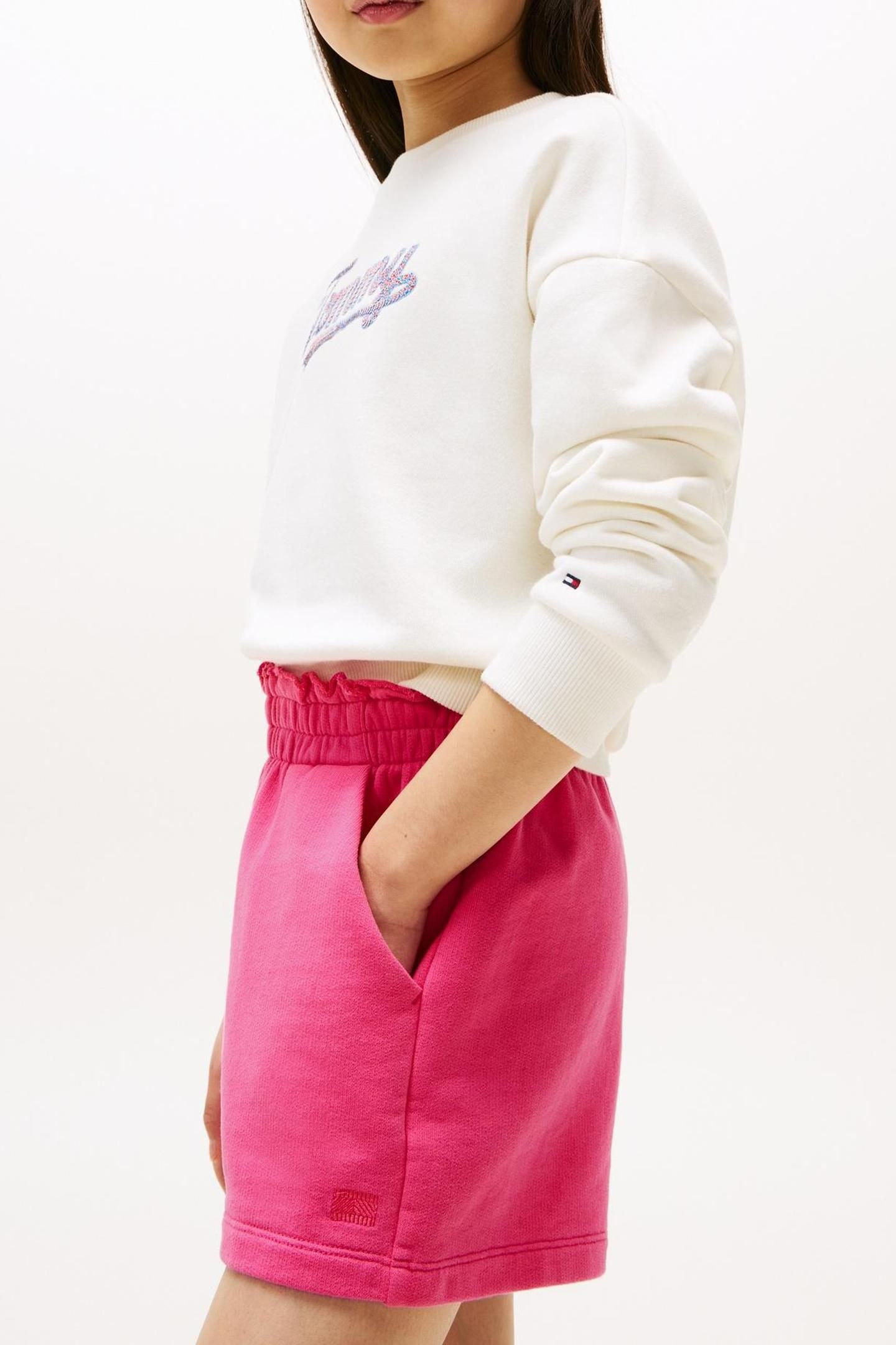 GIRLS TOMMY TONAL FLAG JEWEL PINK 4
