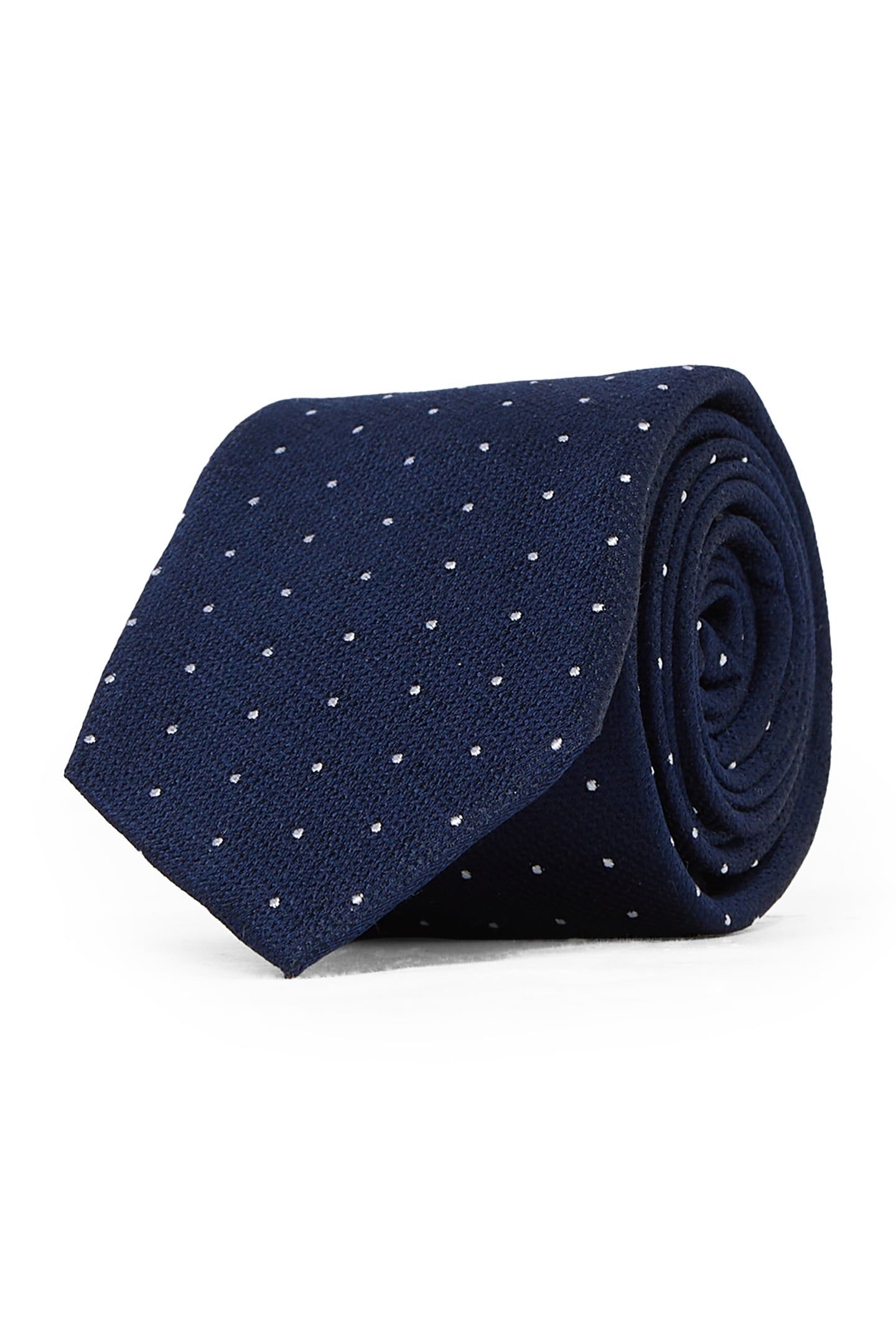DOBBY ON STRUCTURE SILK TIE NIGHT SKY 3