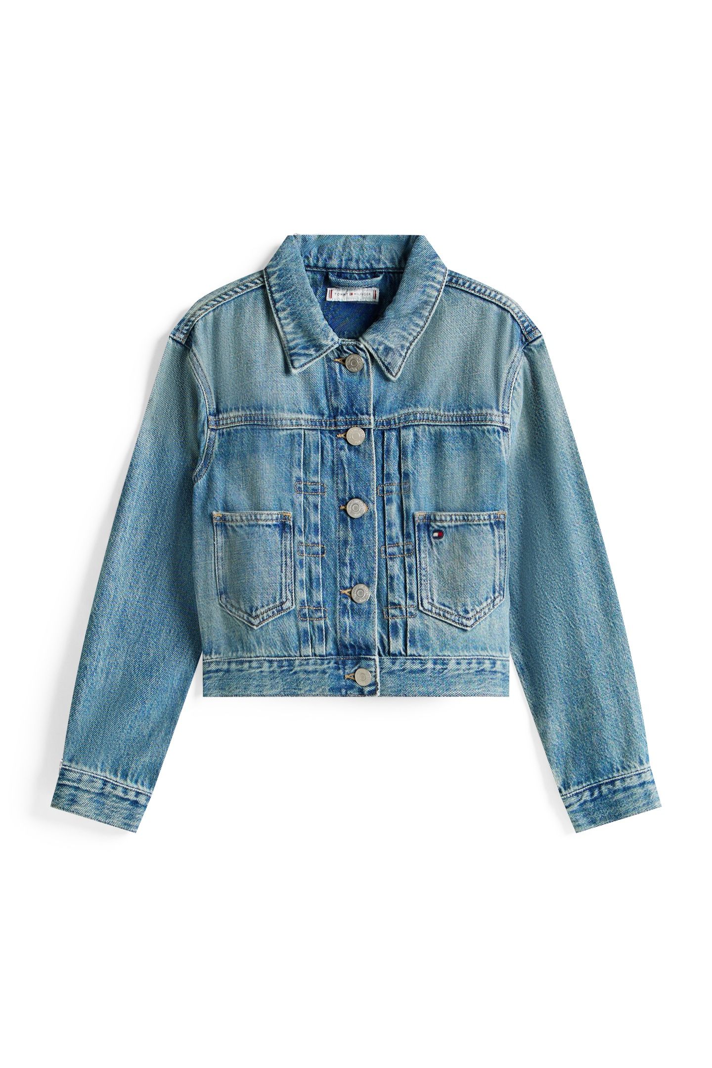 GIRLS TRUCKER JACKET FLAG VINTAGEDENIM 4