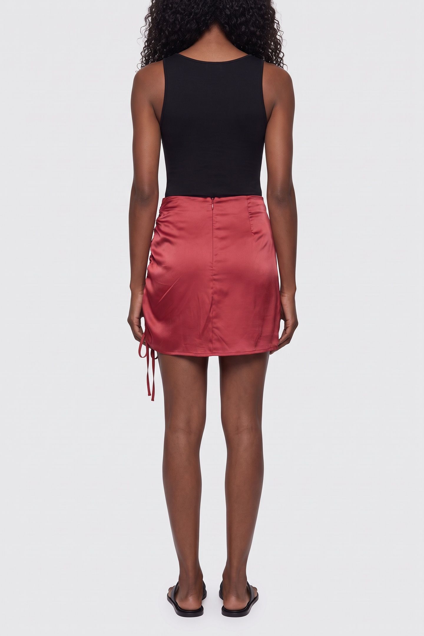 MINI SKIRT BRIQUE 2