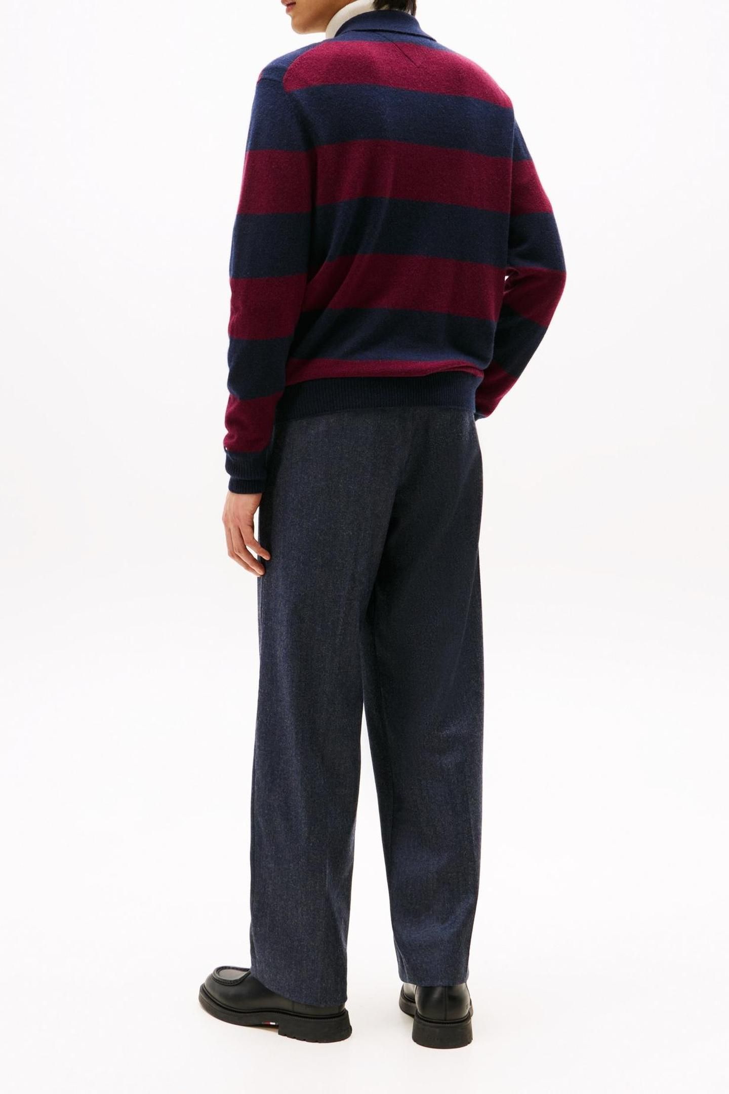 DC KNITTED RUGBY DESERT SKY/DEEP ROUGE 2