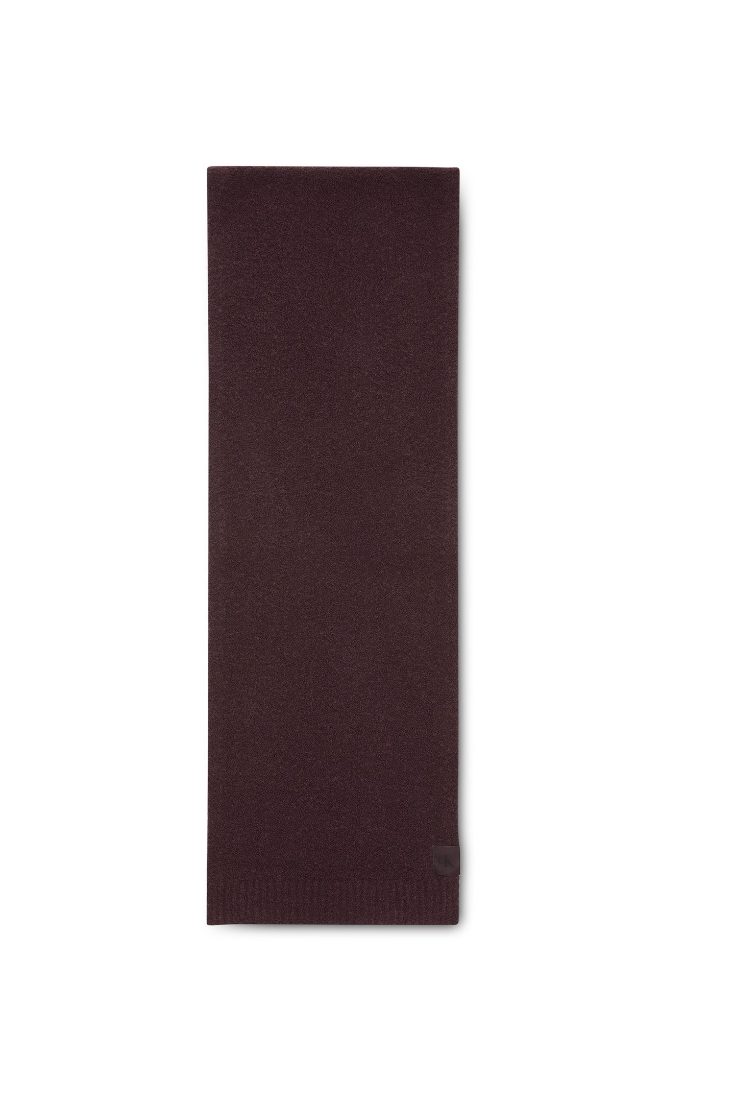 CK PATCH BOUCLE SCARF FUDGE 1