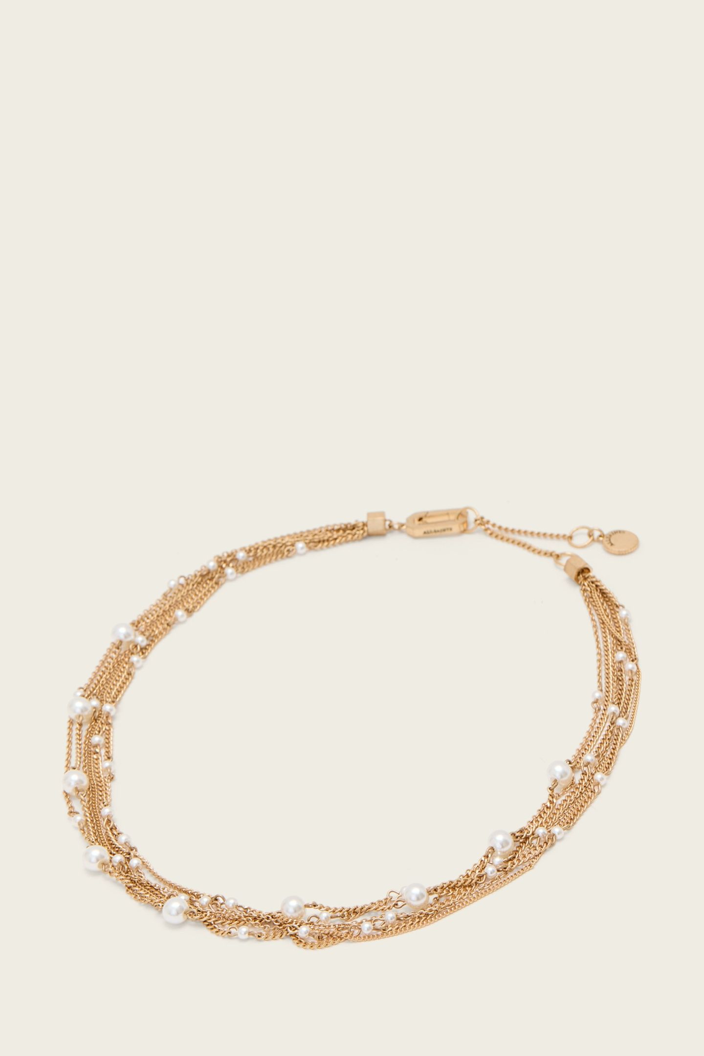 RAE NECKLACE ANTIQUE GOLD 1