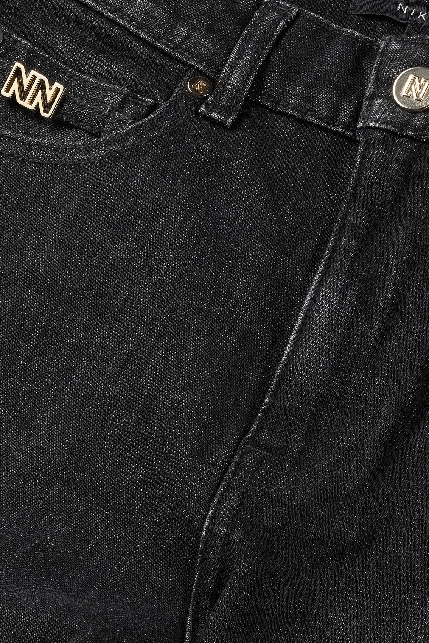 ESSIA DARK GREY FLARE JEANS DARK GREY DENIM 3