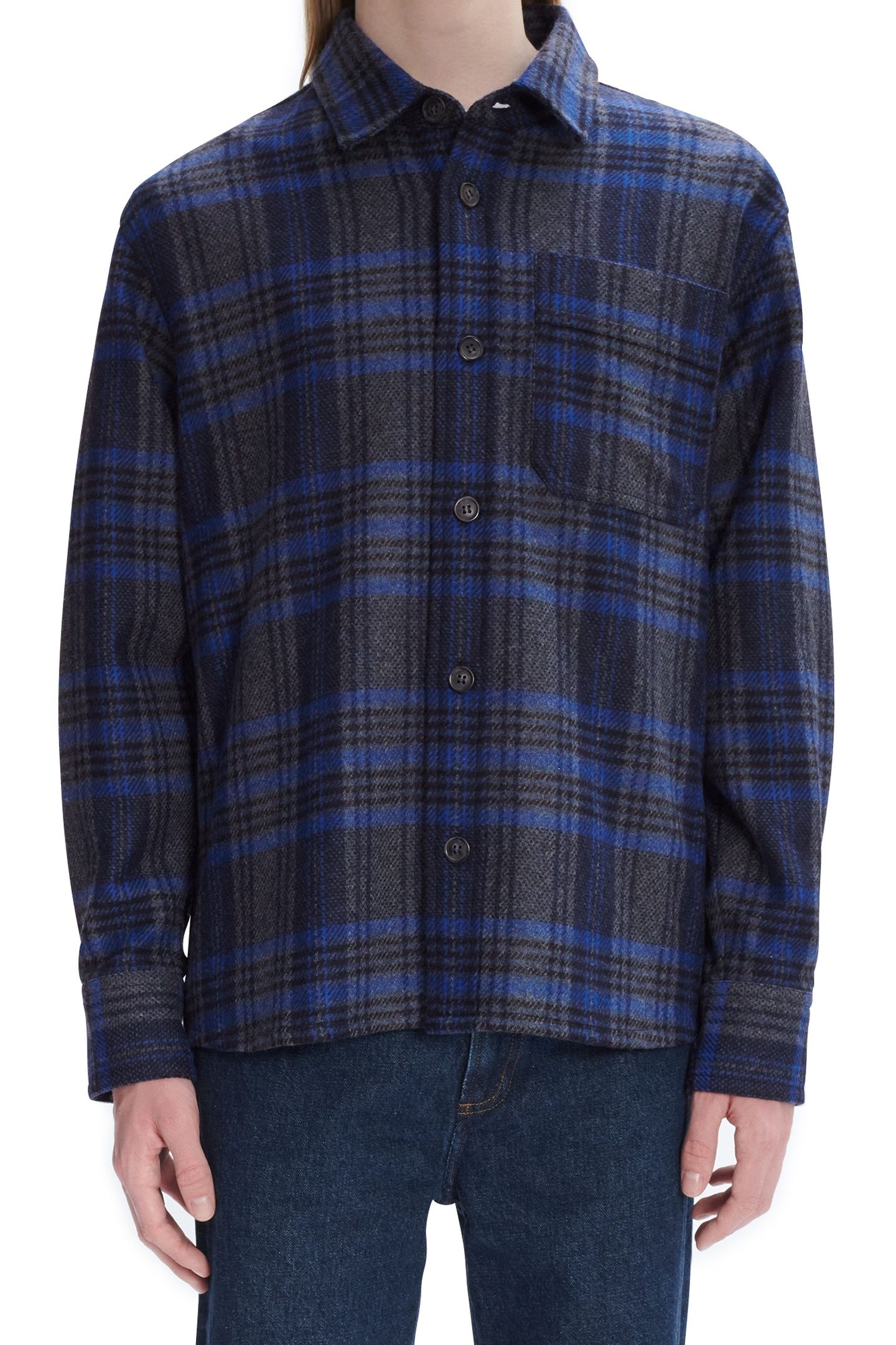 UNISEX OVERSHIRT BASILE HEATHERED GREY 1