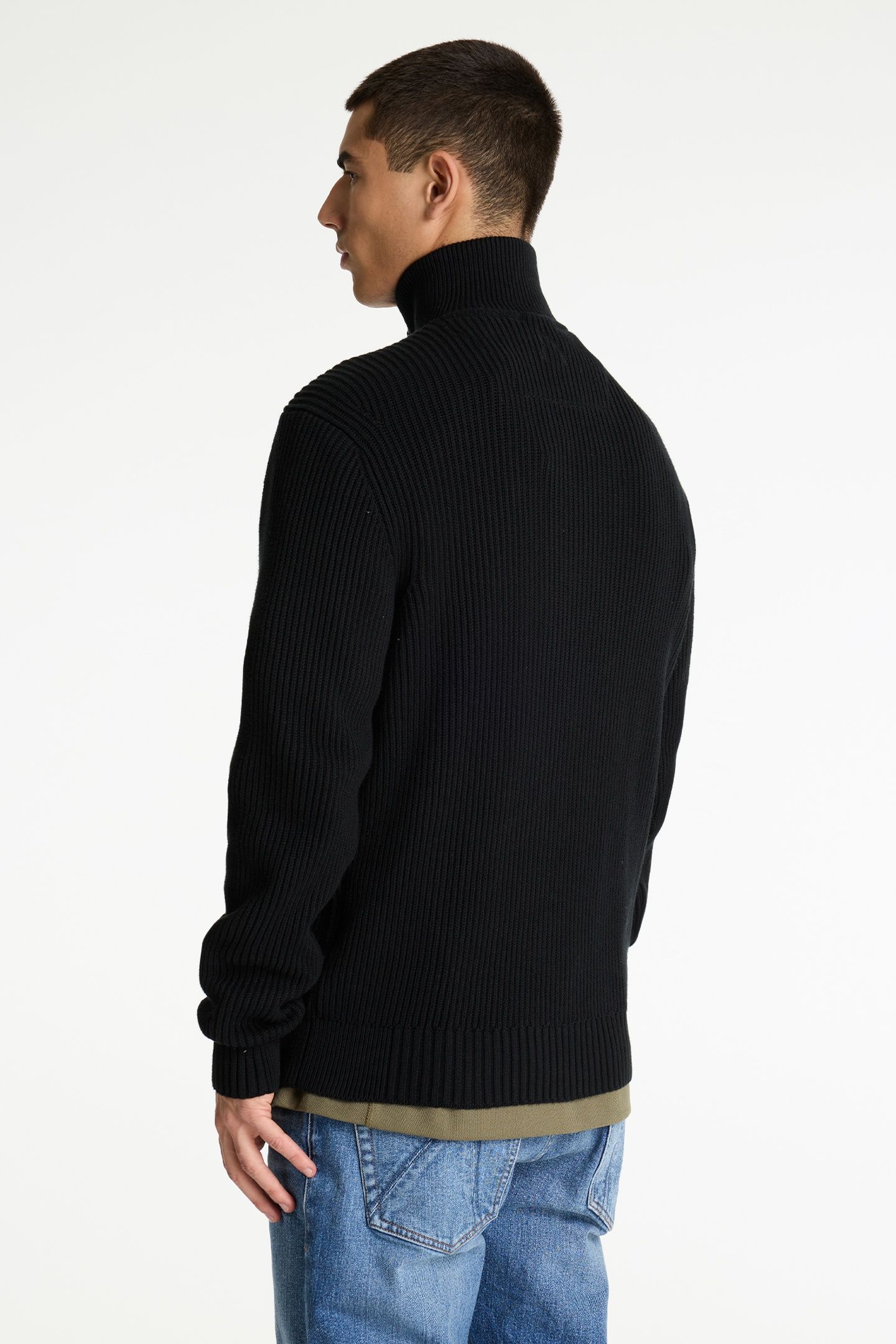 PULLOVER OLIVER HALF ZIP BLACK 3