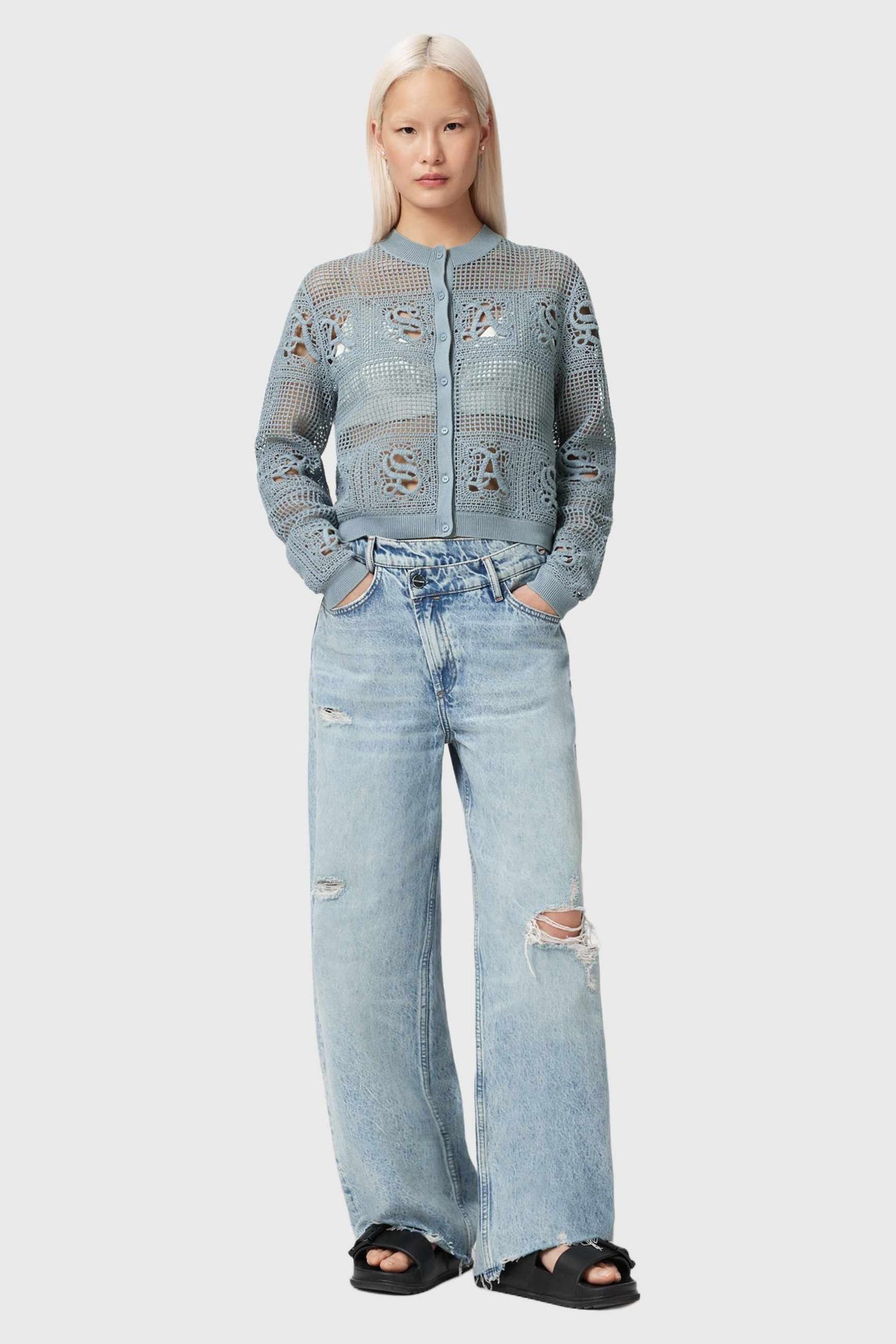 KYRA CARDIGAN QUARRY BLUE 1