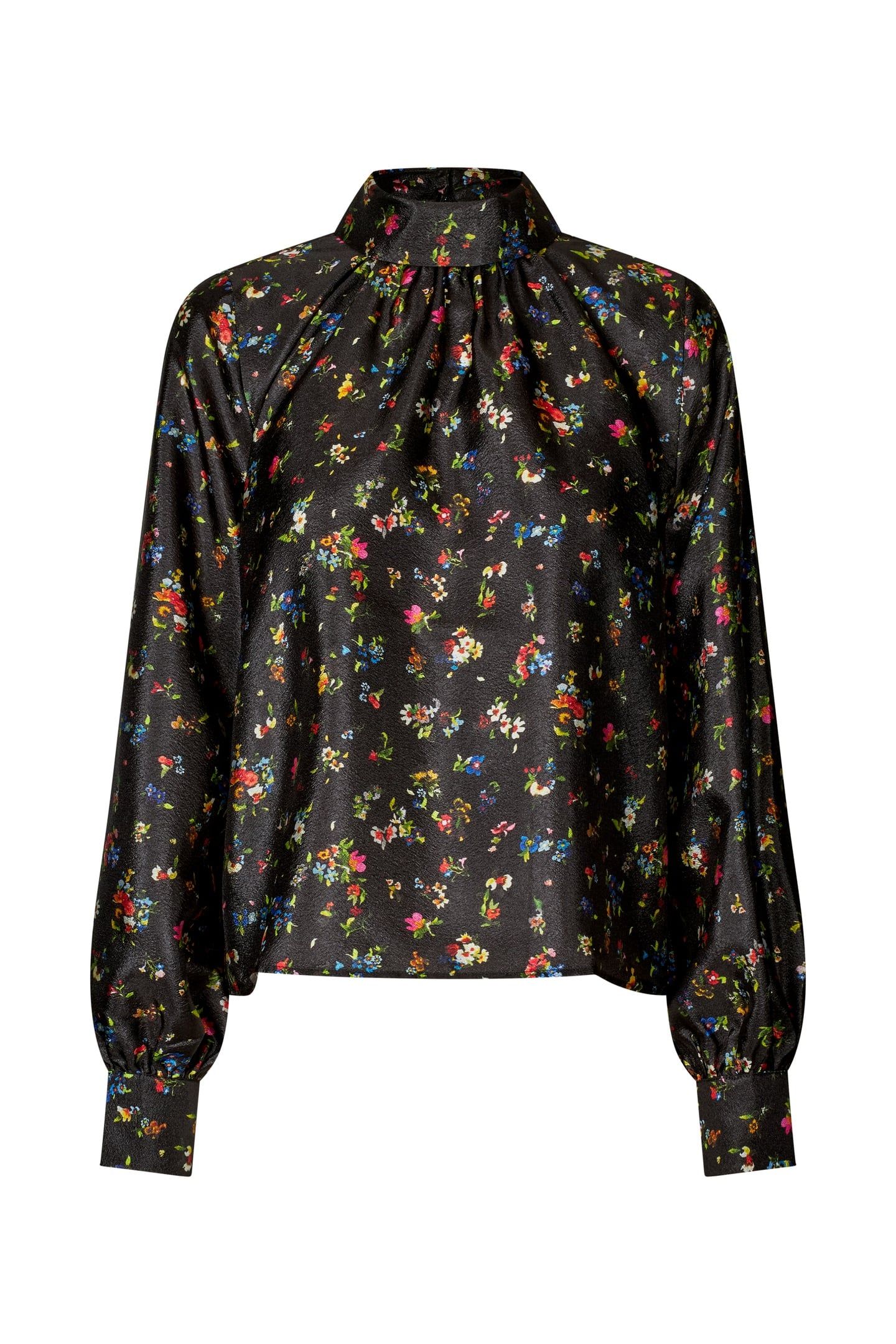 GATHERED LONG SLEEVE TOP MAGNOLIA GARDEN 3