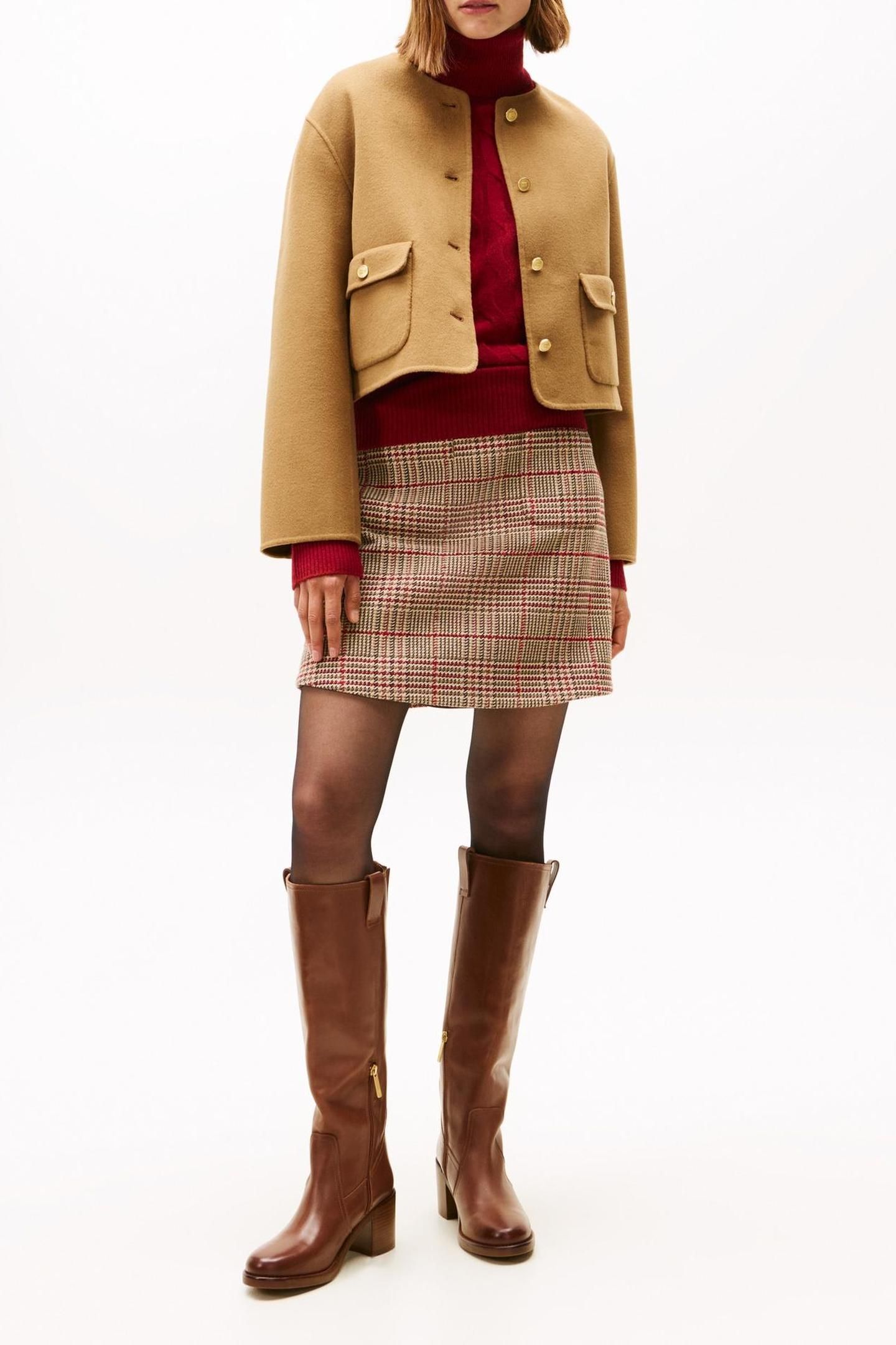 DF WOOL BLEND REG JACKET DESERT KHAKI 1