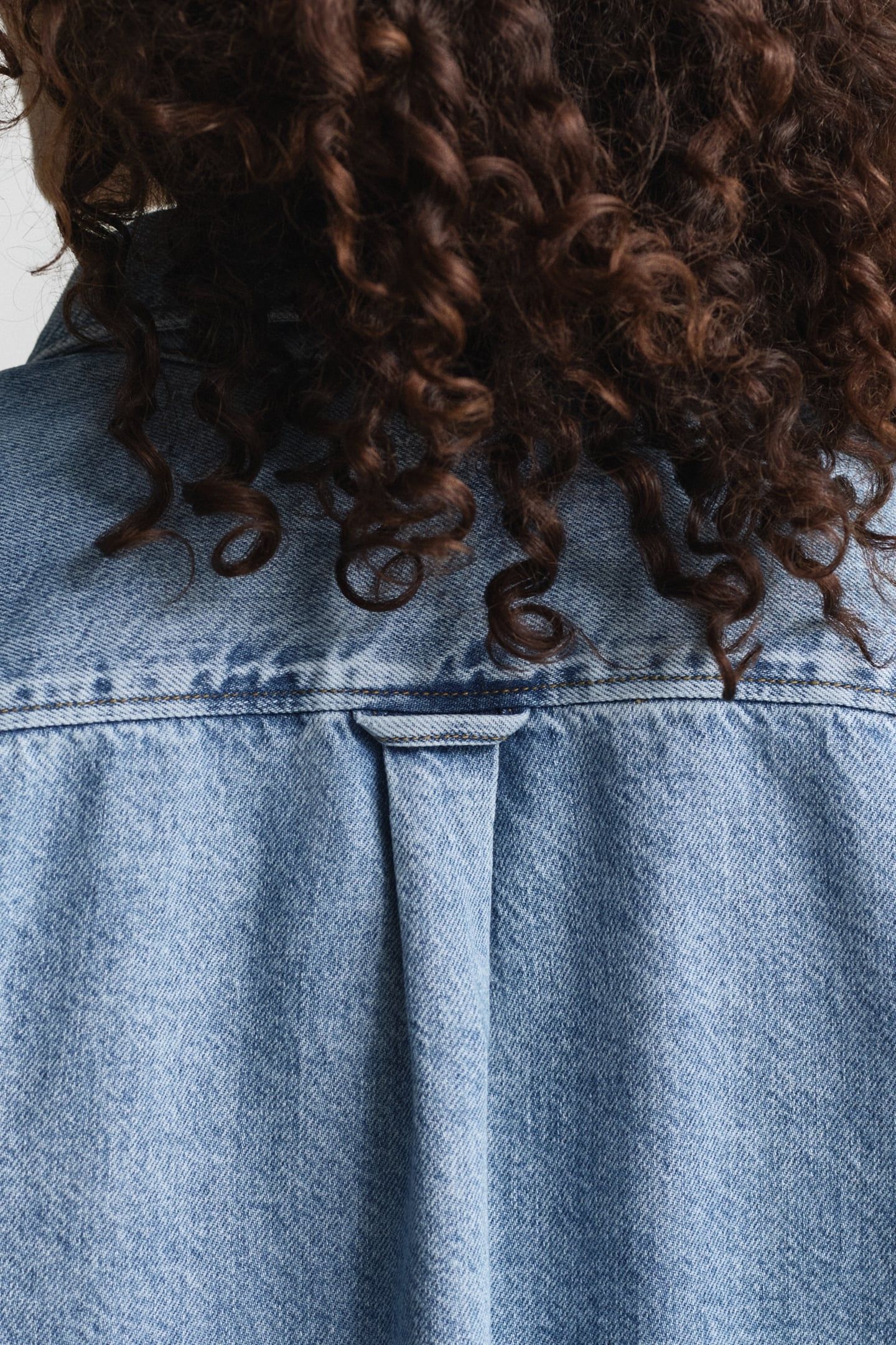 REL DENIM POCKET LS SHIRT MID BLUE WORN IN 5
