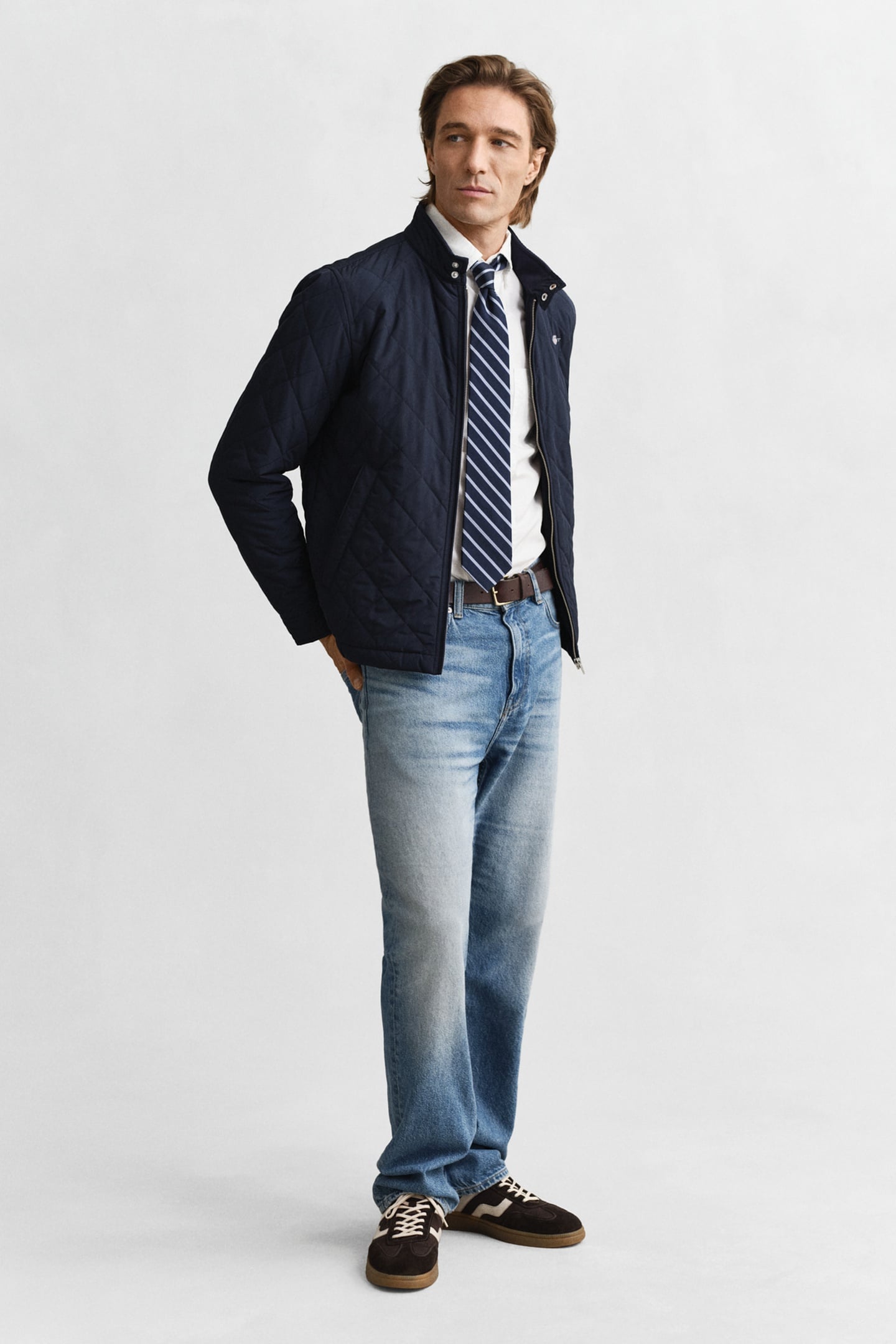 QUILTED WINDCHEATER EVENING BLUE 3