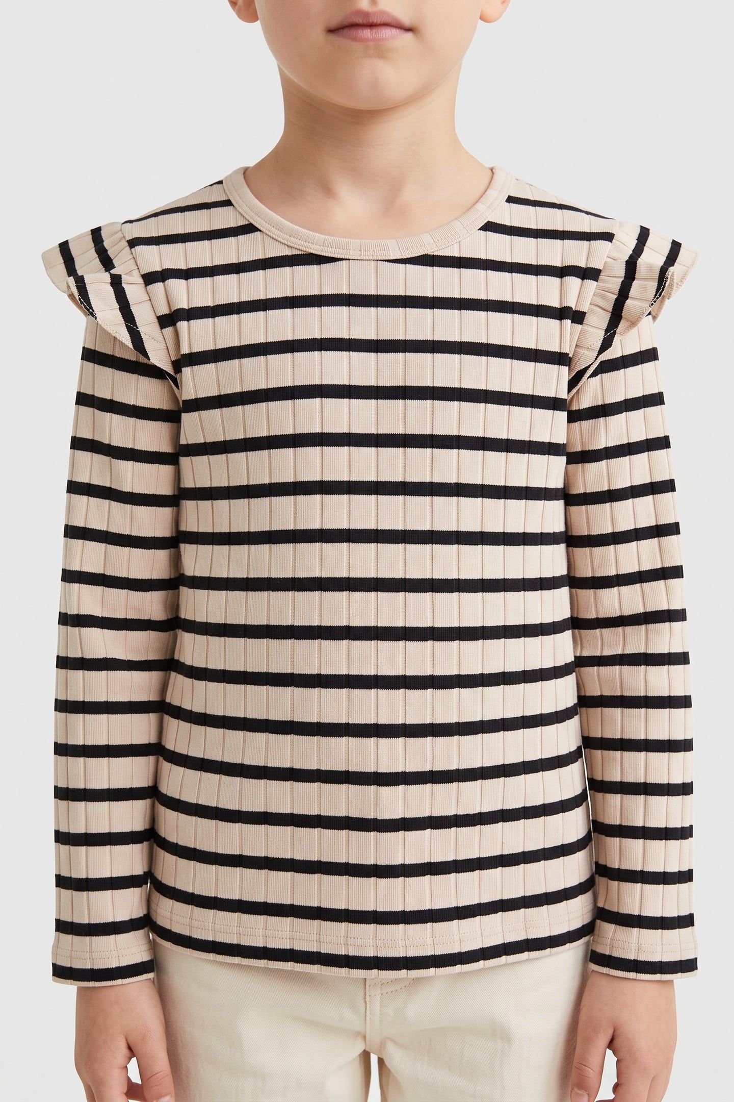 IRMA FRILL LS TOP BLACK 1