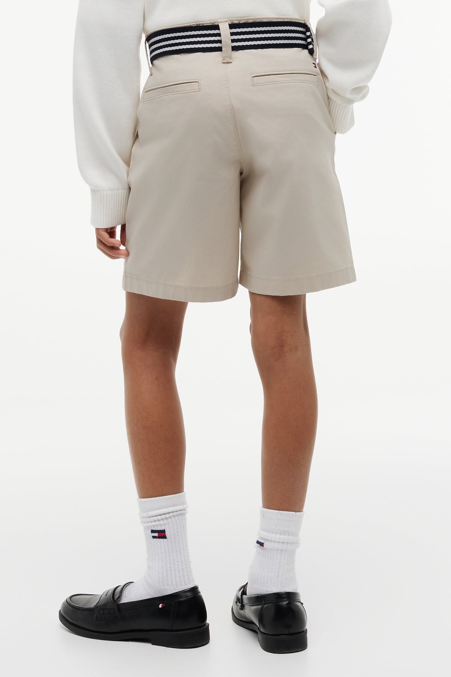 BOYS BAGGY CHINO BELTED SHORT CLASSIC BEIGE 2