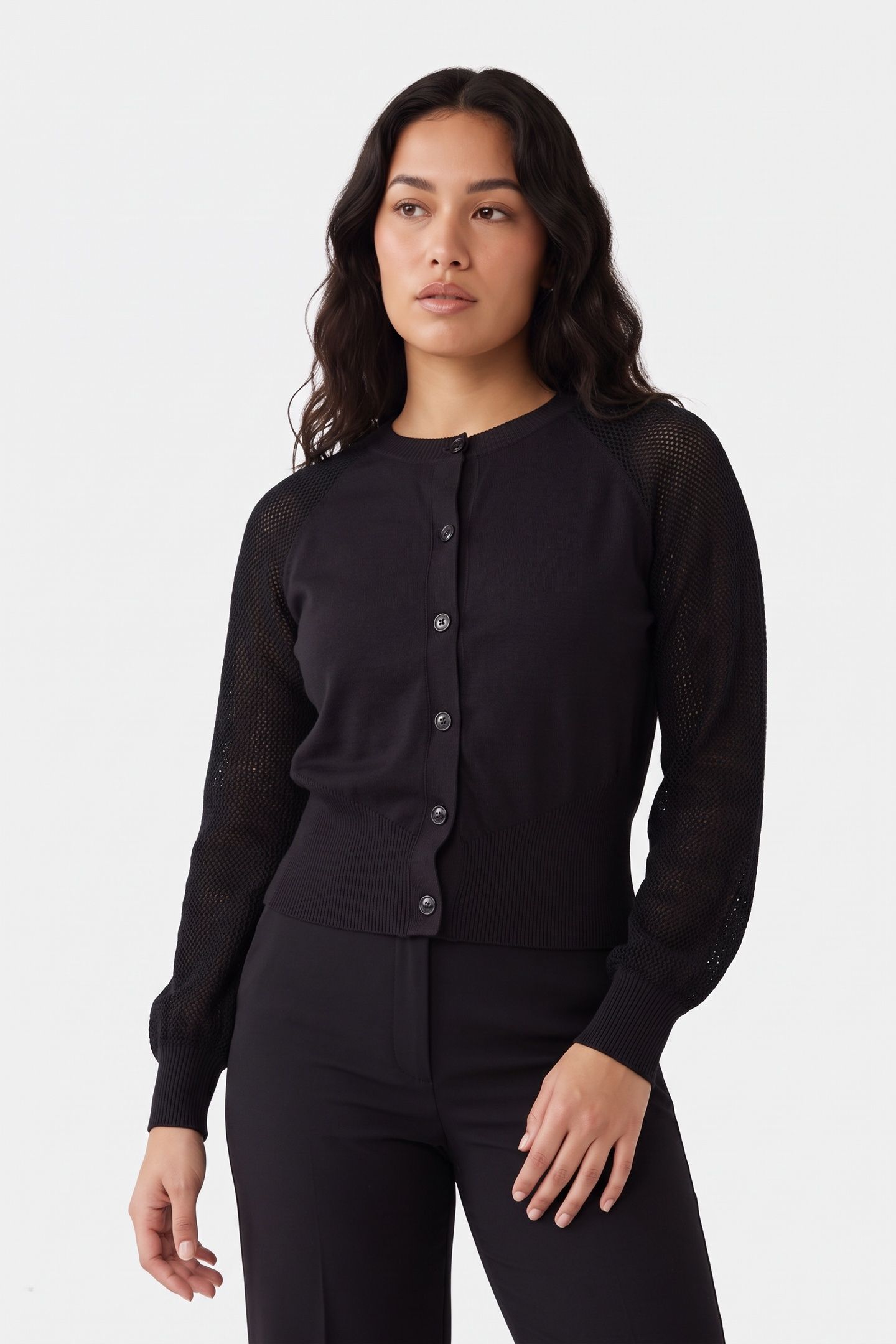 KNITTED JACKET BLACK 1