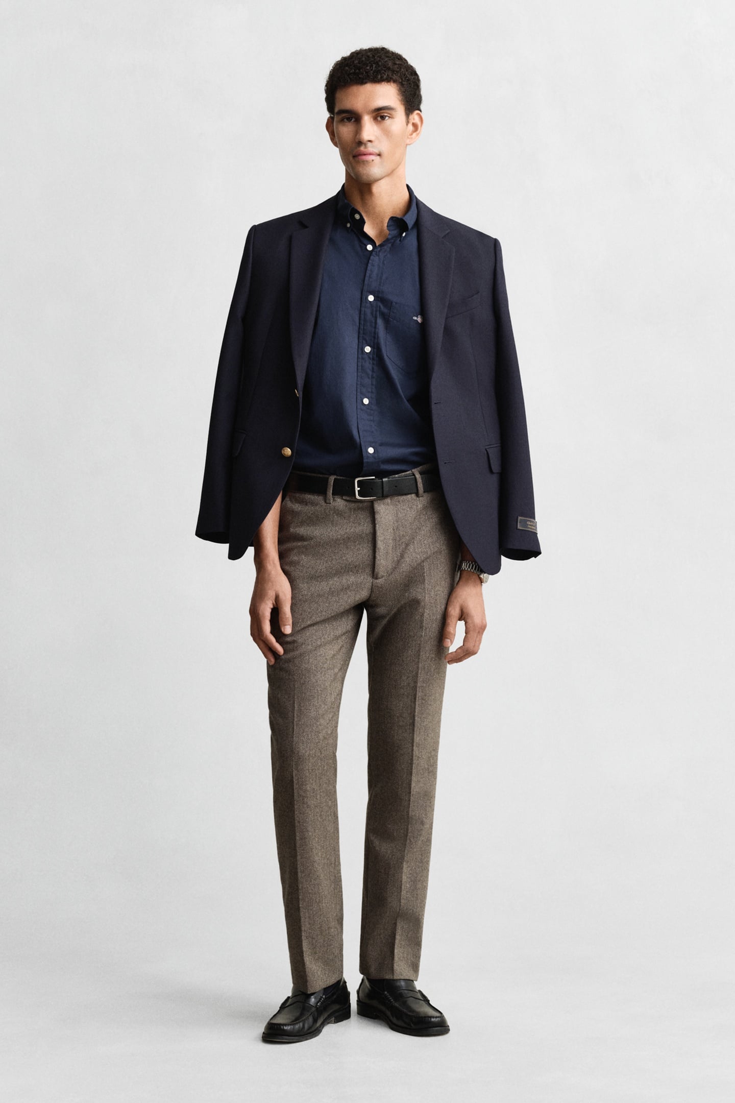 REG CLASSIC POPLIN SHIRT MARINE 3