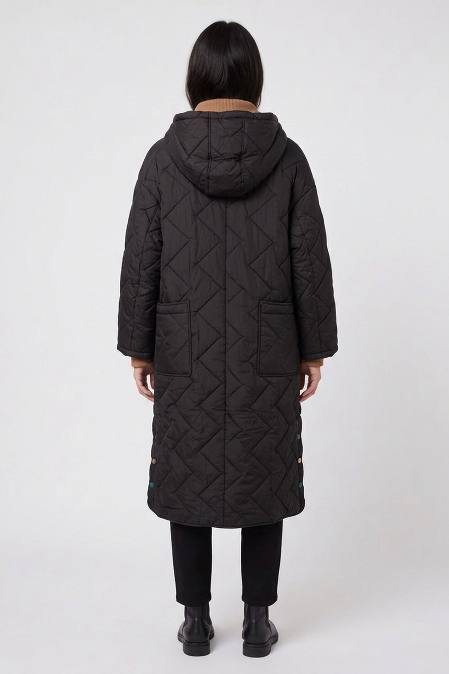 SLOANE PADDED COAT PURE BLACK 2