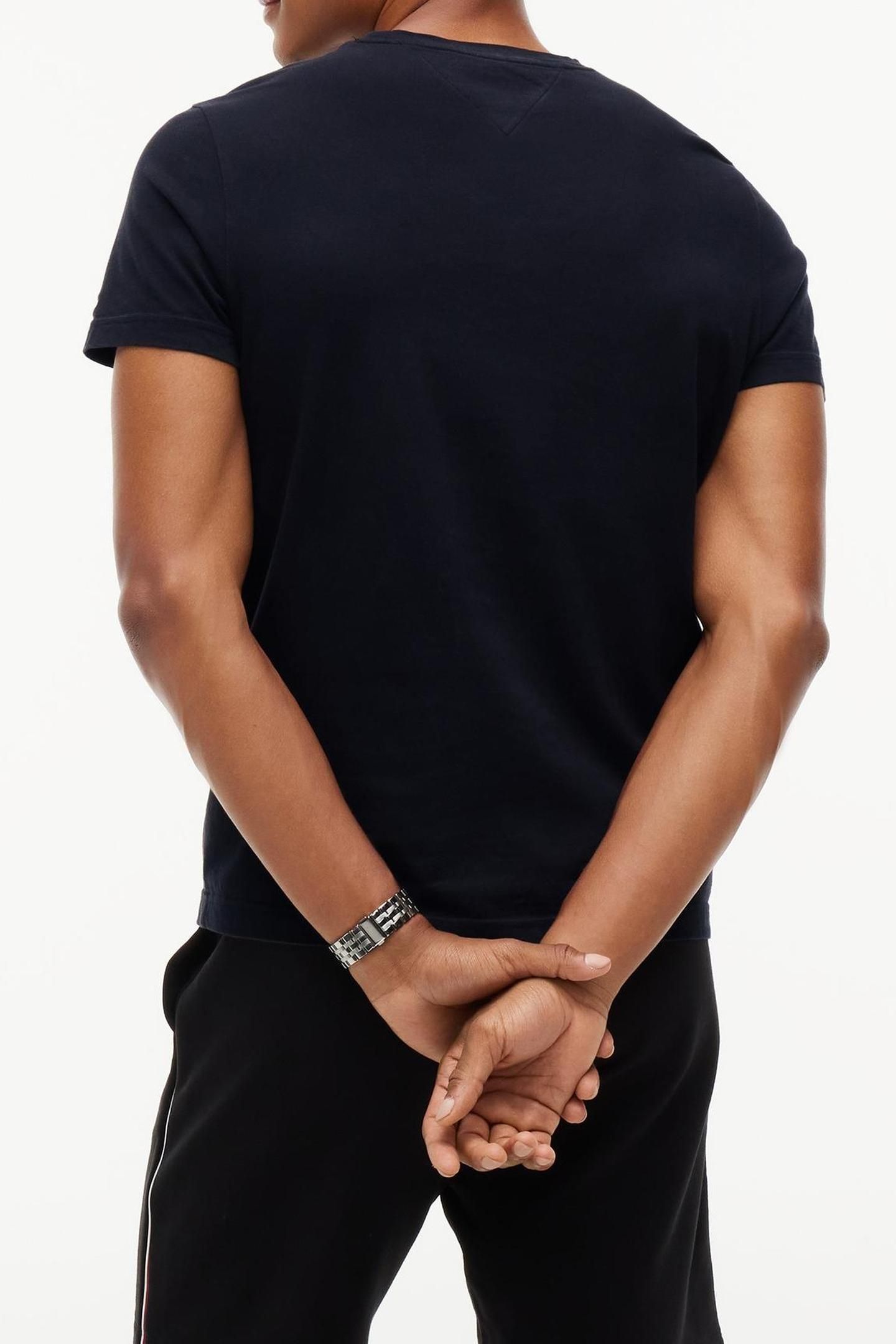 CORE TOMMY LOGO TEE JET BLACK 2