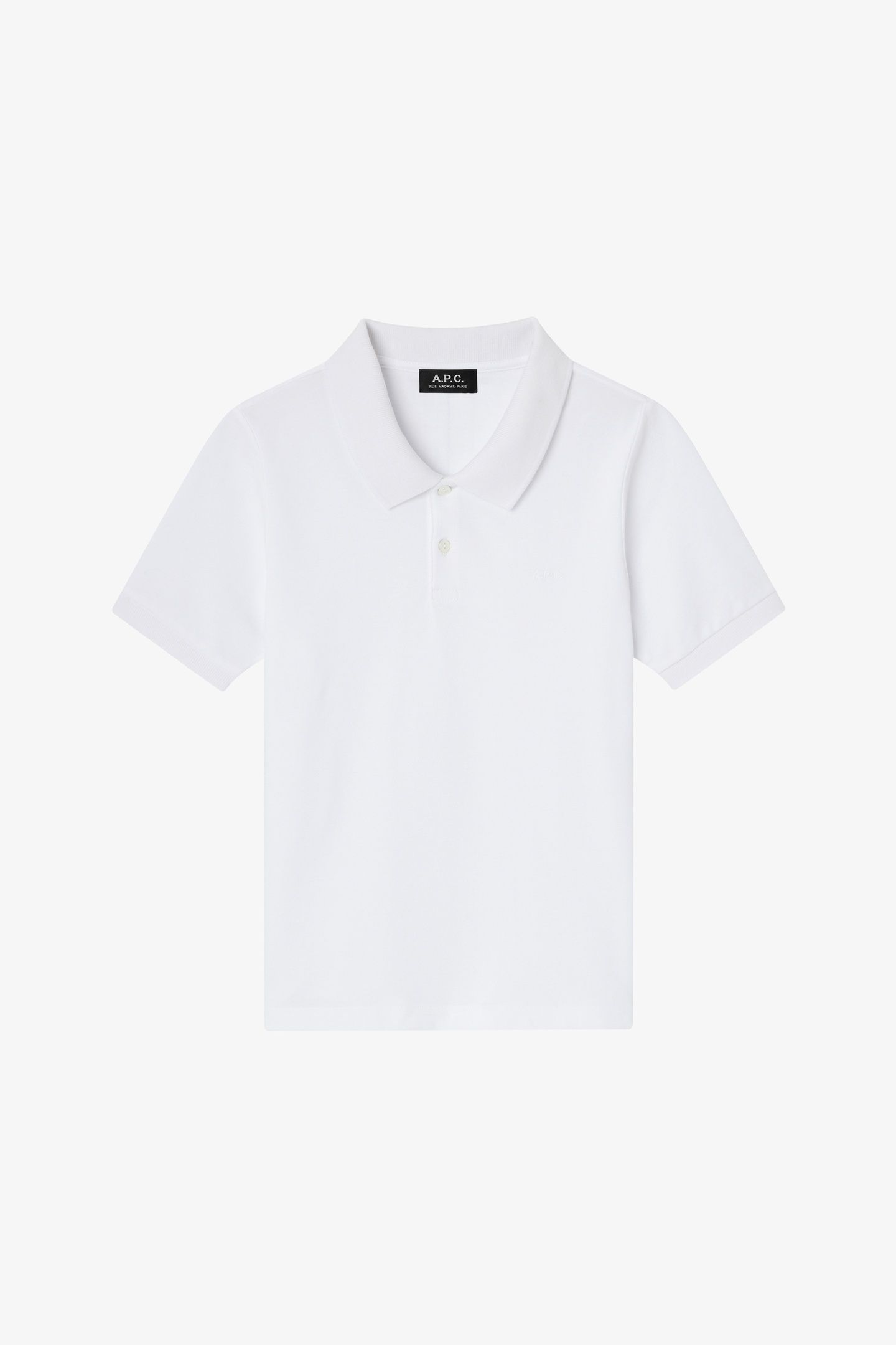 POLO FITTED SHORT SLEEVE WHITE 4