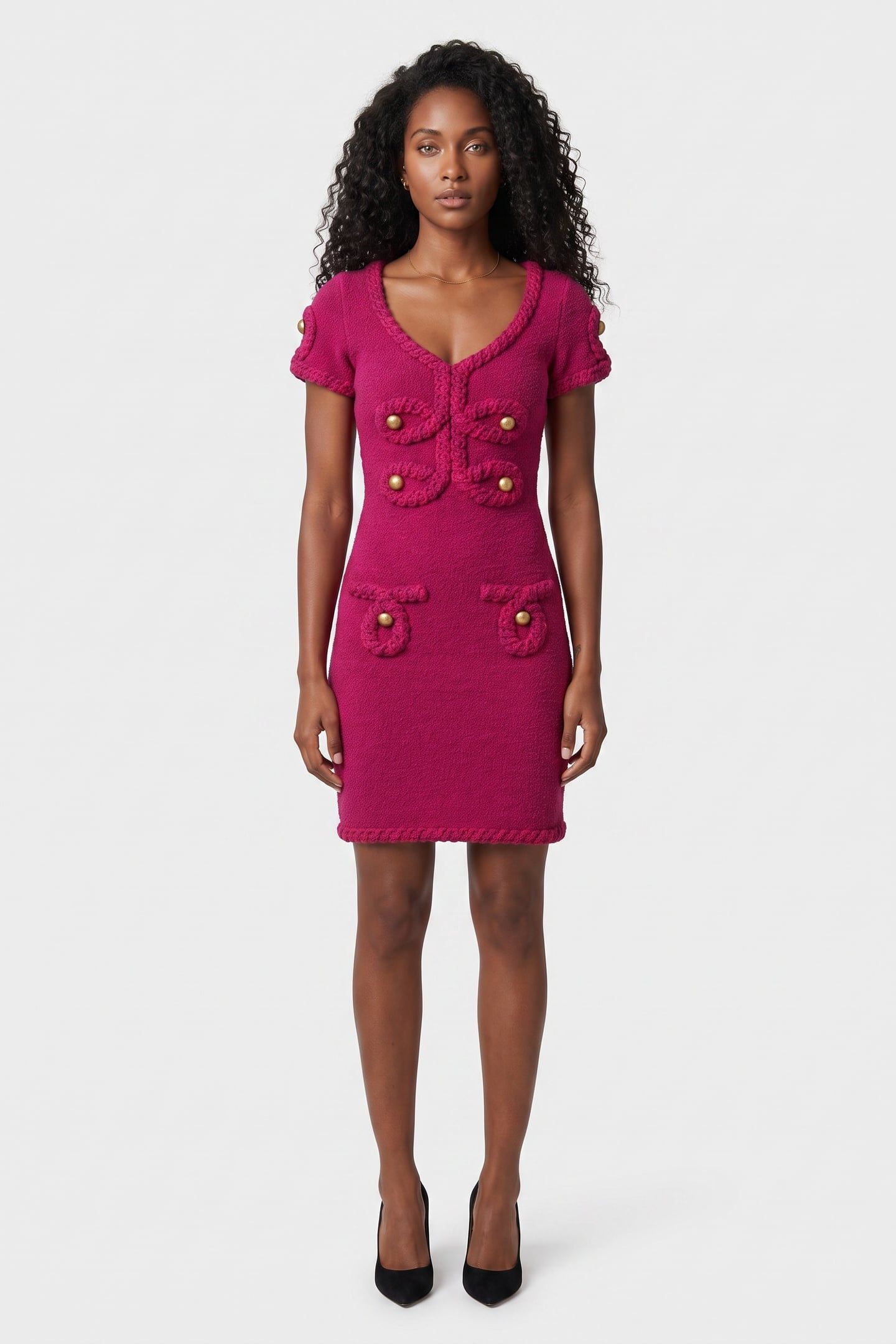 KNIT DRESS PURPLE 1