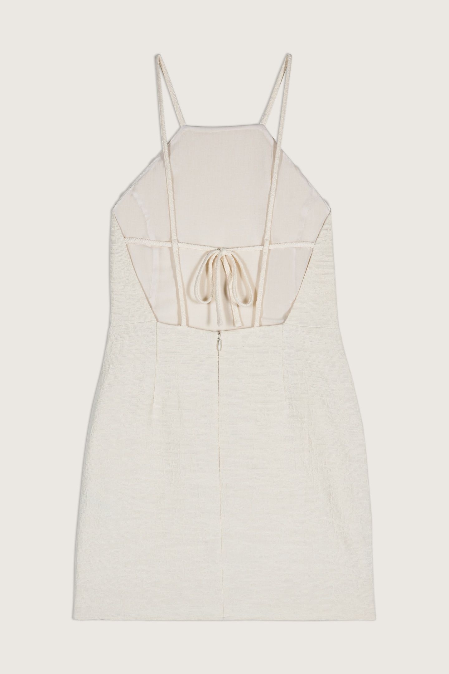MINI DRESS ECRU 4