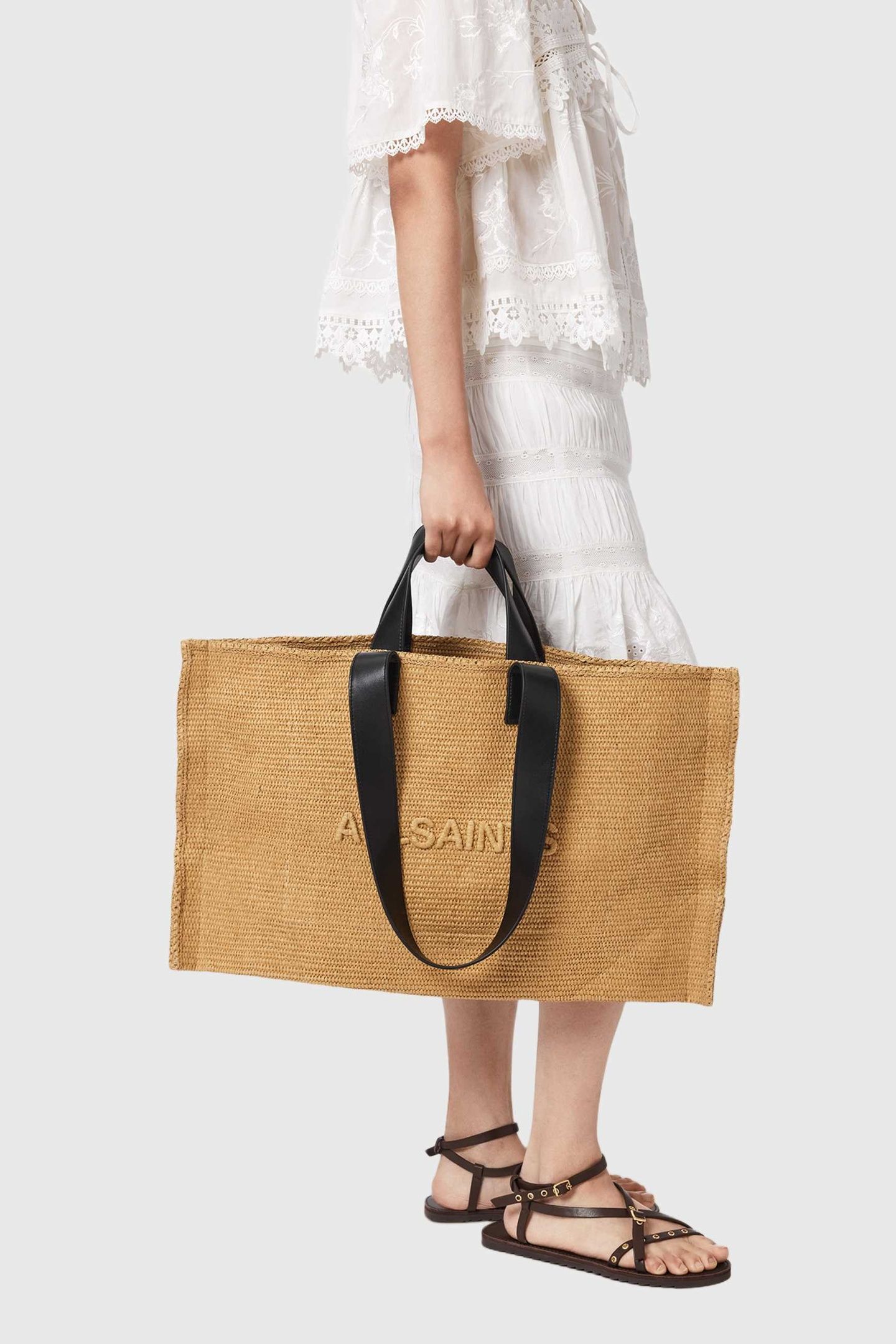 LUTECE PAPER TOTE BISCUIT BROWN 1