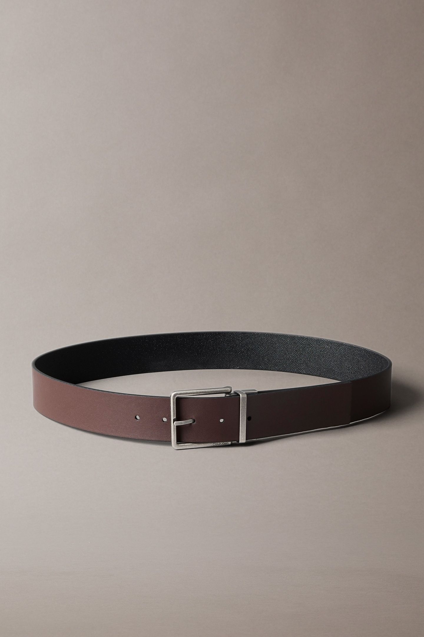 WARMTH BUCKLE 40MM BELT BLACK/DARK BROWN 2