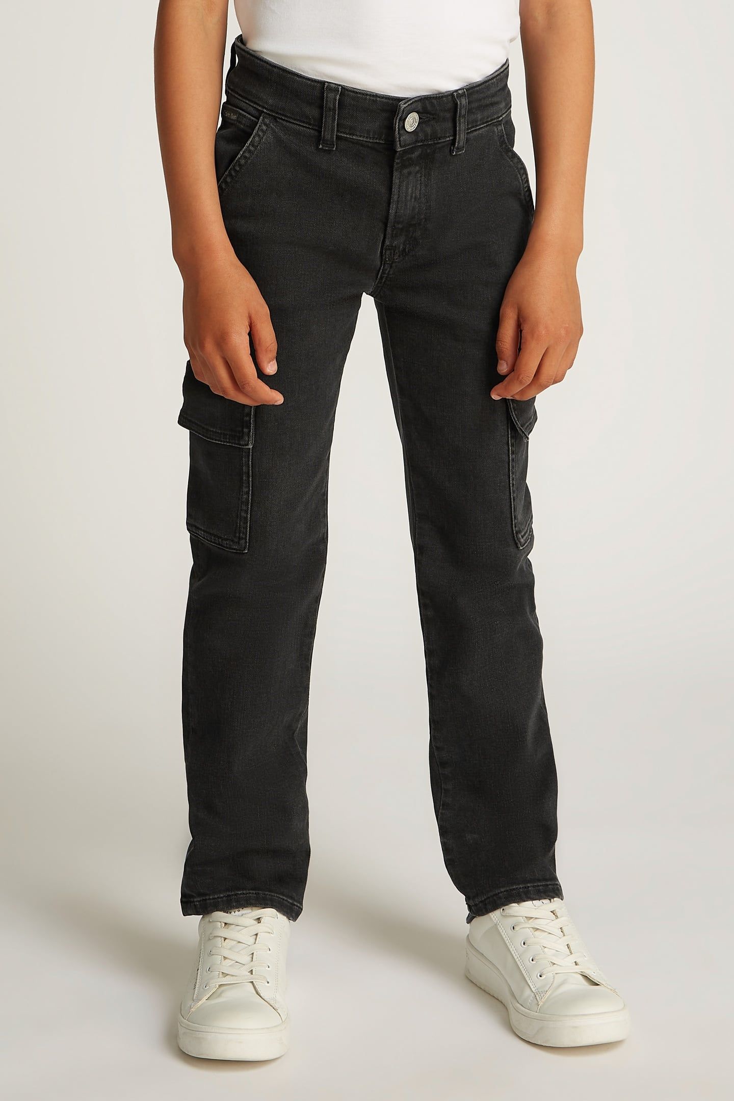 BOYS CARGO WASHED BLACK 1