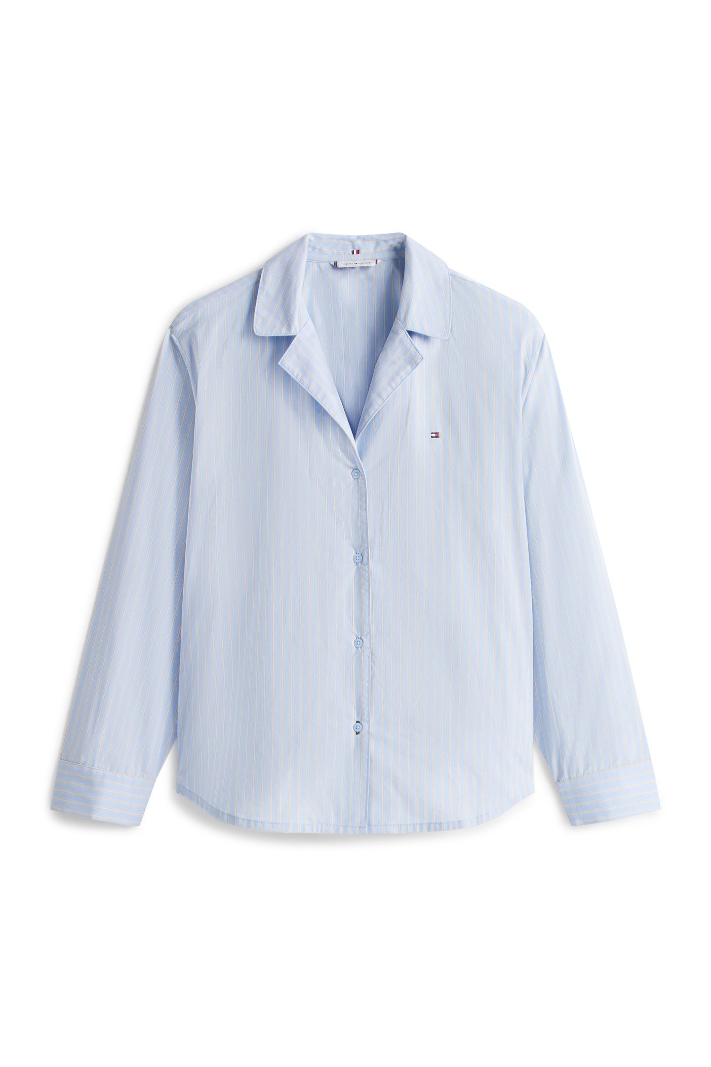 LS STRAIGHT POPLIN SHIRT SILE VESSEL BLUE 3