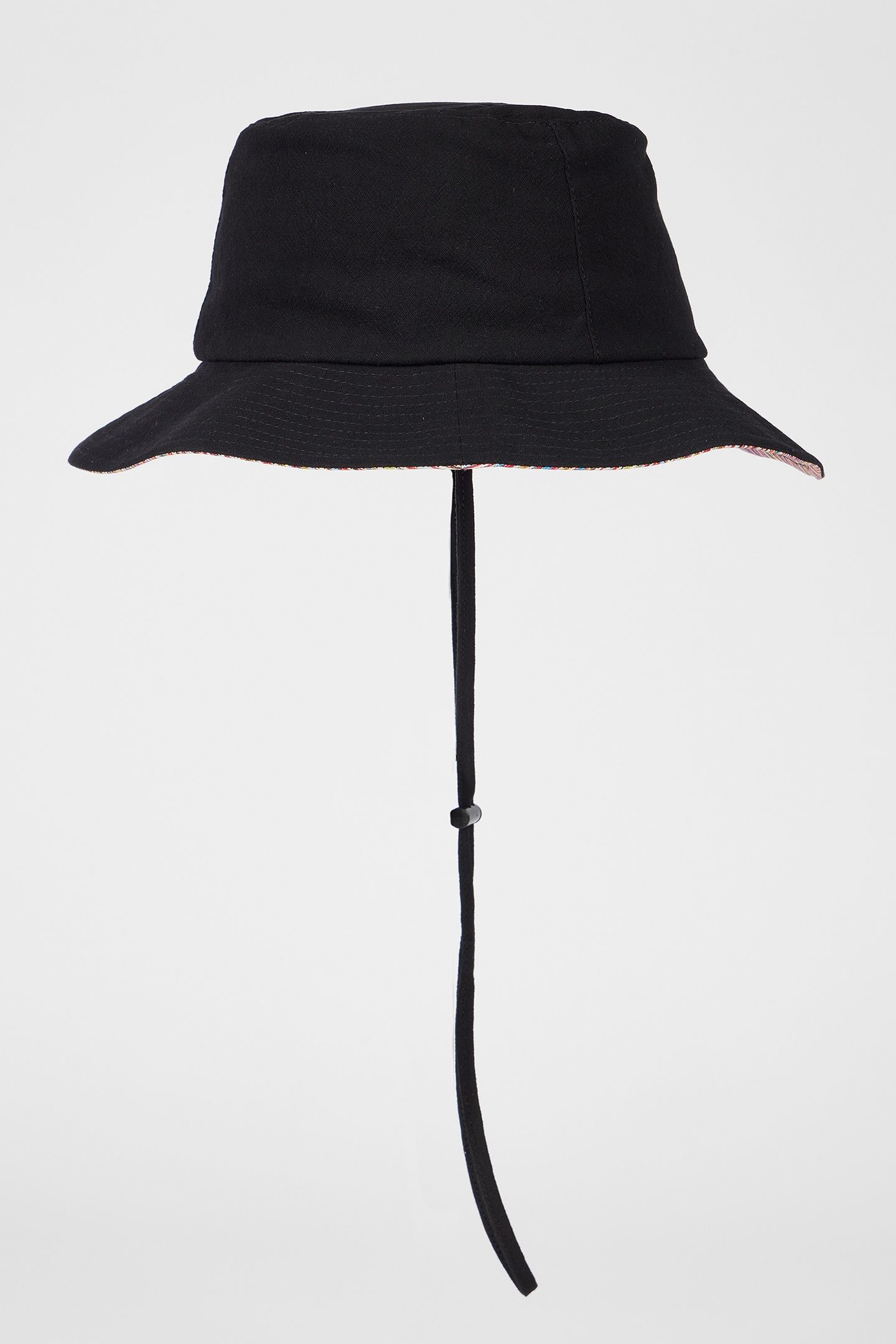 MEN HAT BUCKET SUN CORD BLACK 4