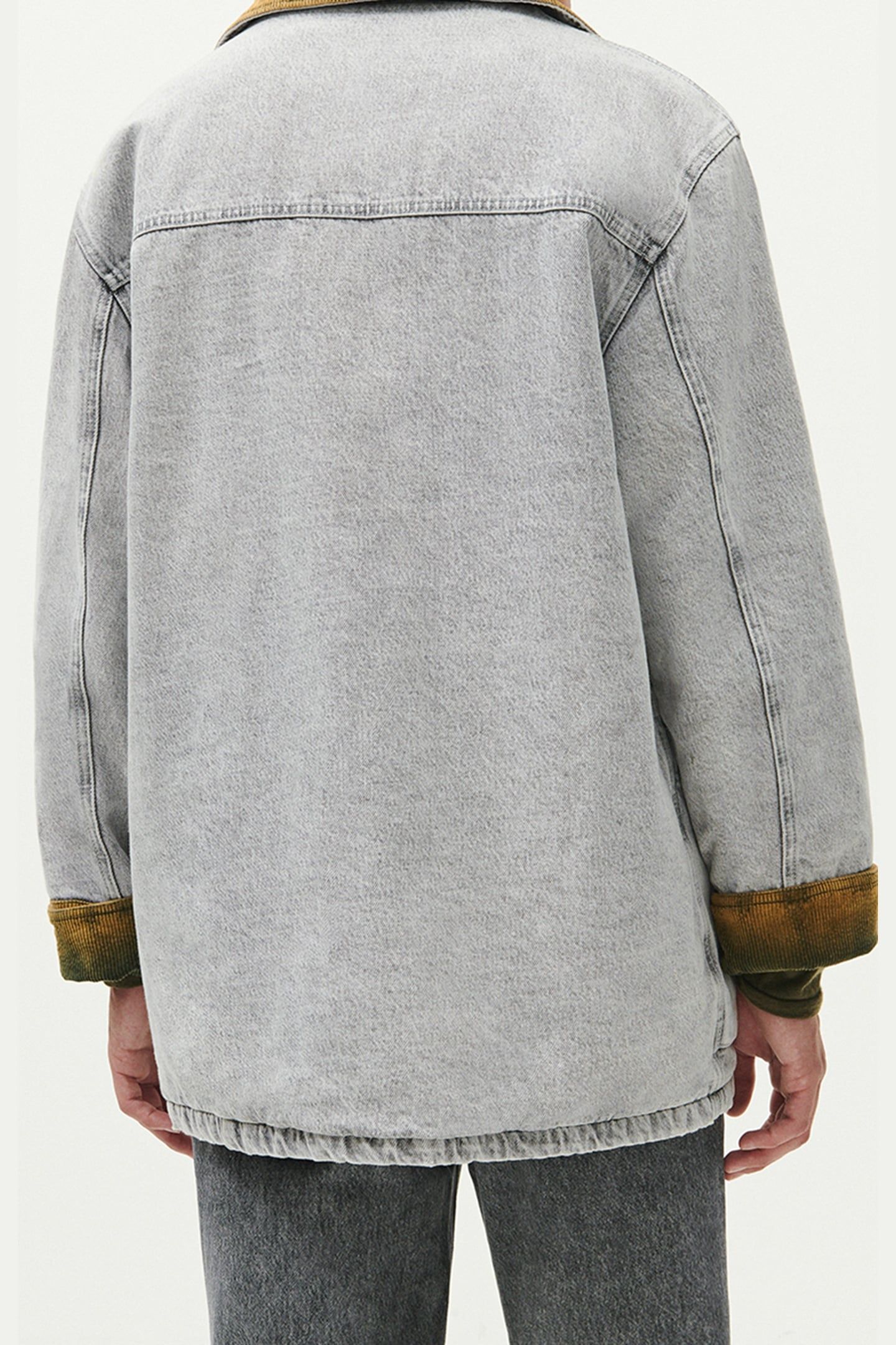 UNISEX TIZANIE COAT BLEACHED GREY 2