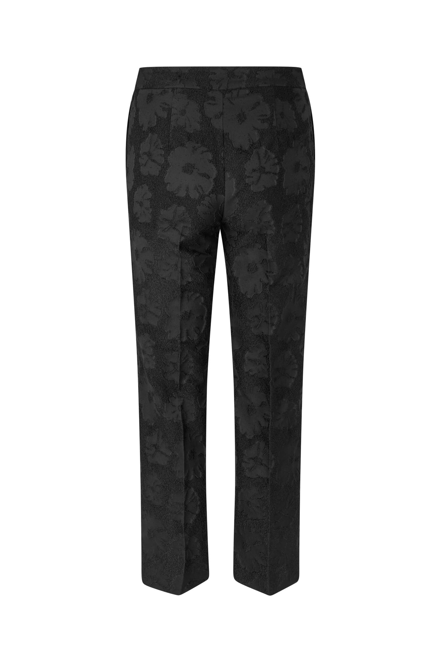 FRONT PLEAT LONG STRAIGHT PANTS ANEMONE JACQUARD 6