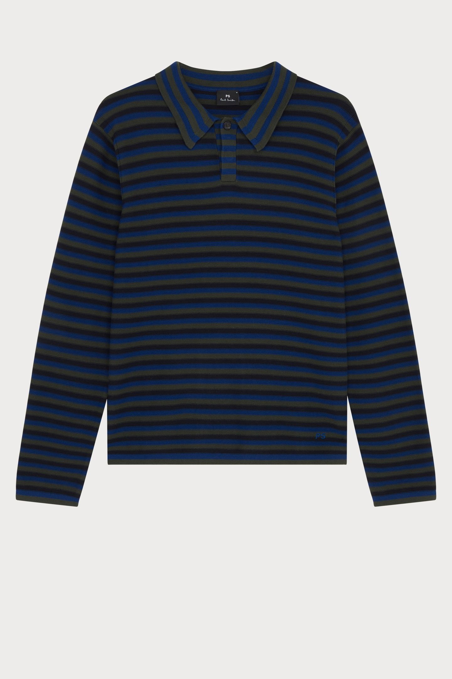 MENS SWEATER LS POLO VERY DARK NAVY 5