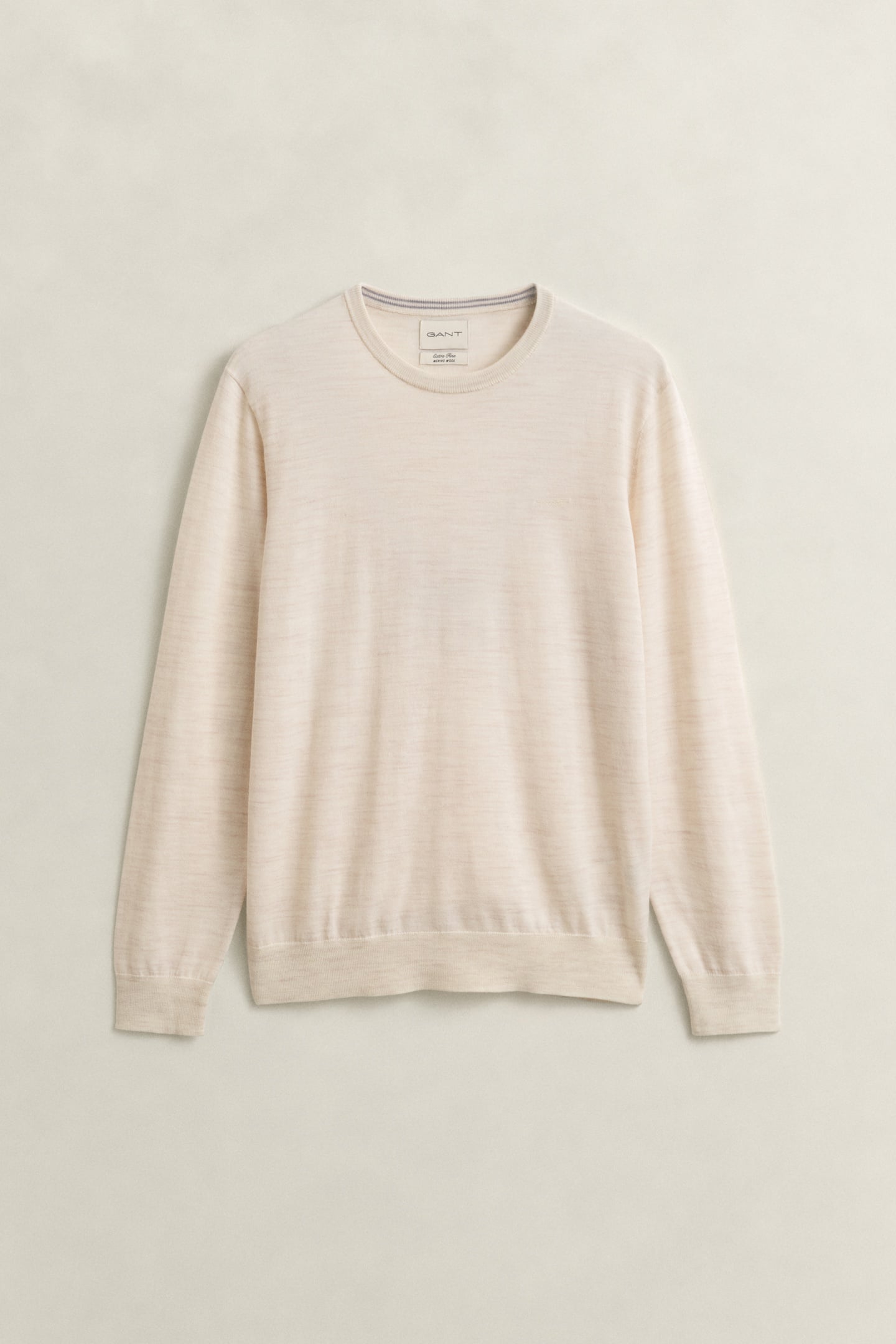 EXTRAFINE MERINO WOOL C-NECK SEED MELANGE 3