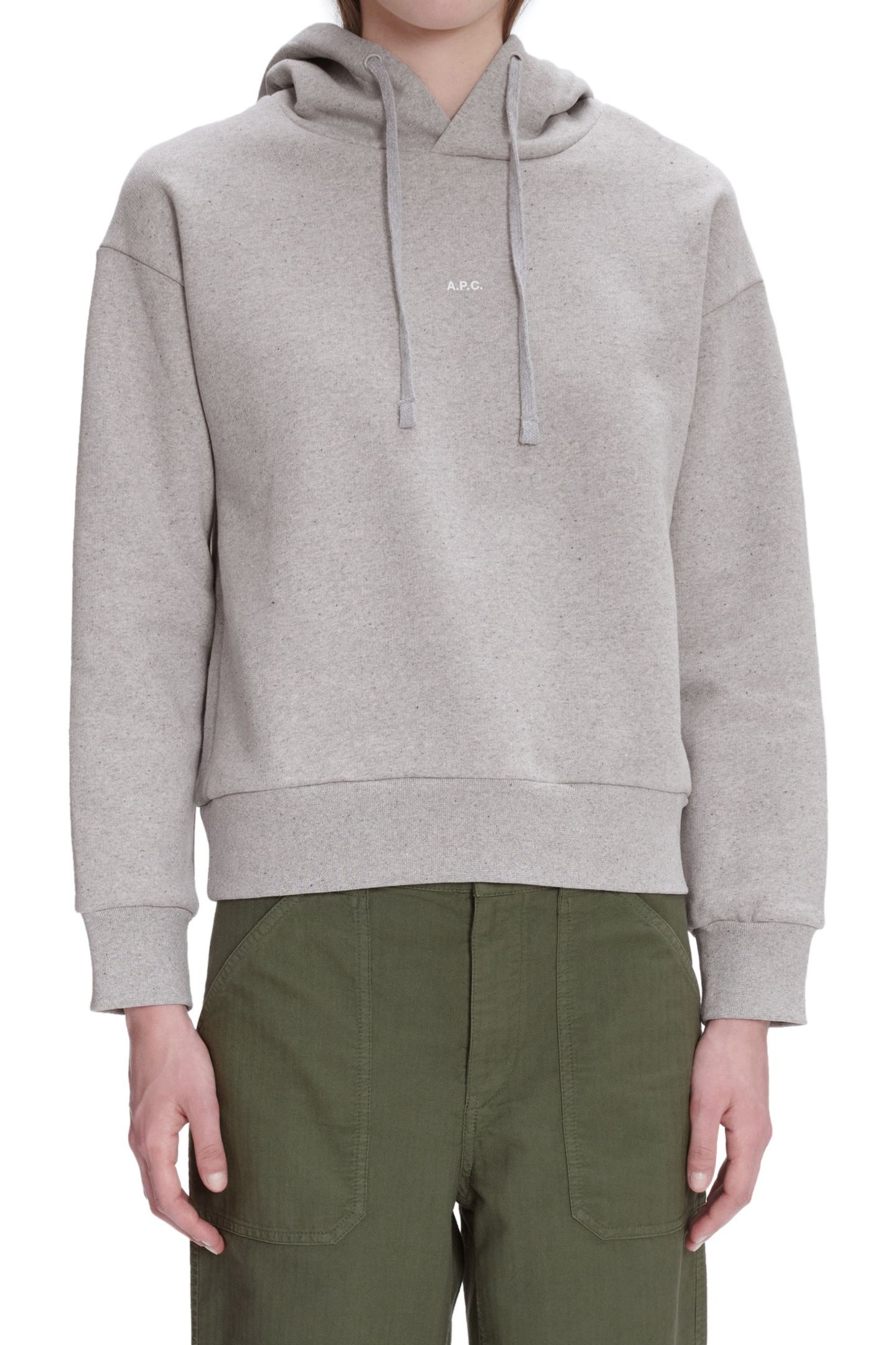 HOODIE CHRISTINA HEATHERED GREY 1