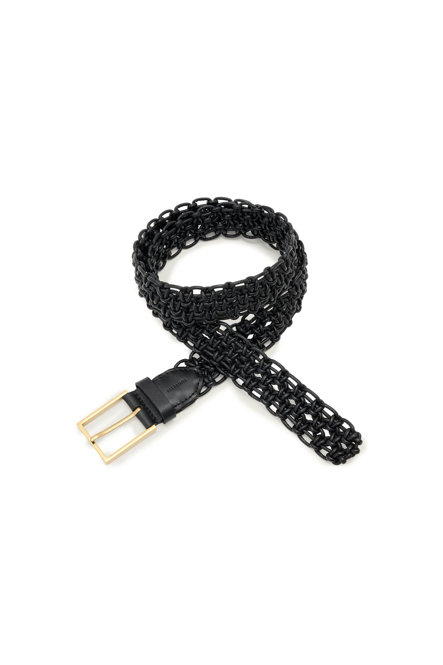 ILA WOVEN BELT BLACK 1