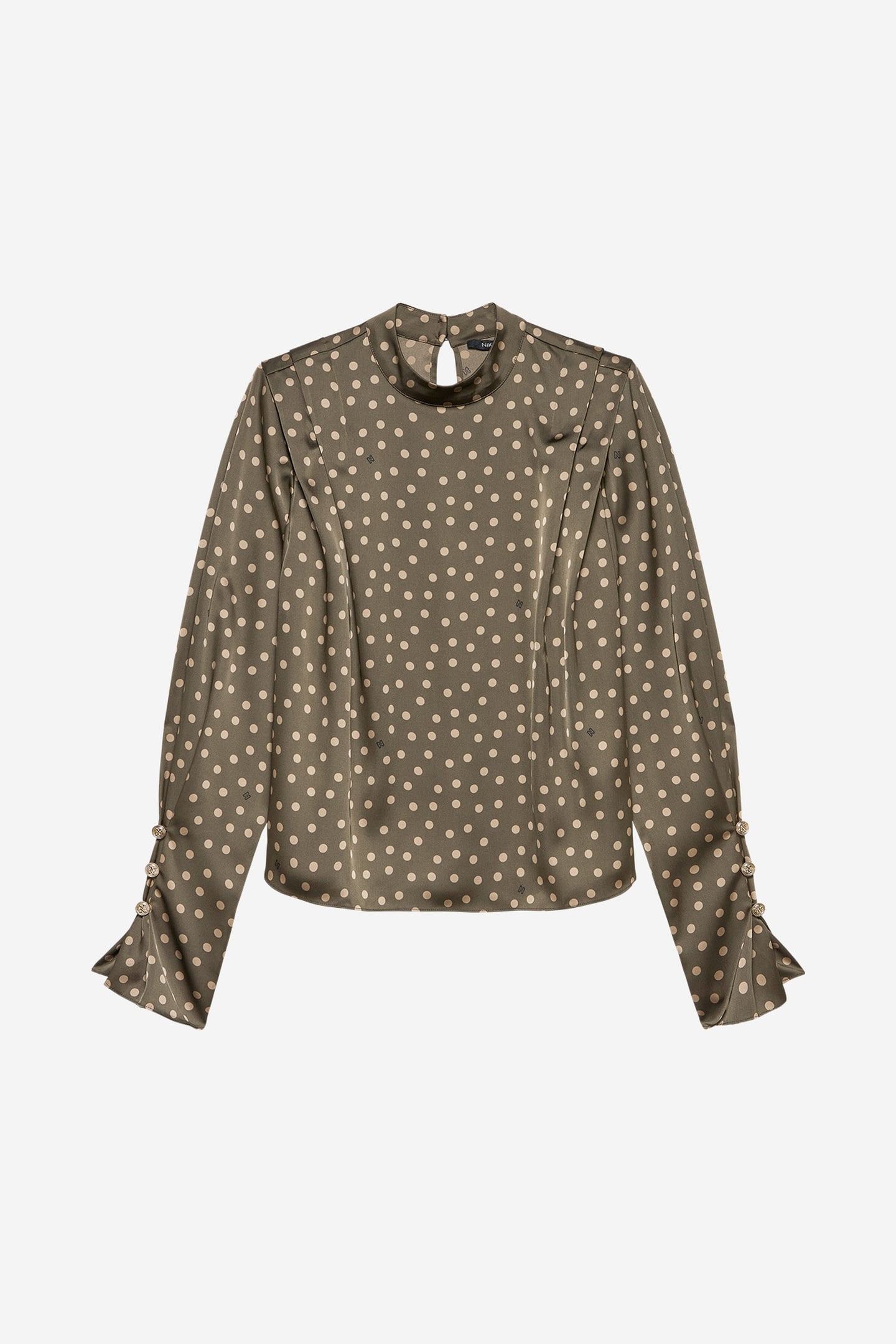 HINDIRA BLOUSE ARMY BROWN 2