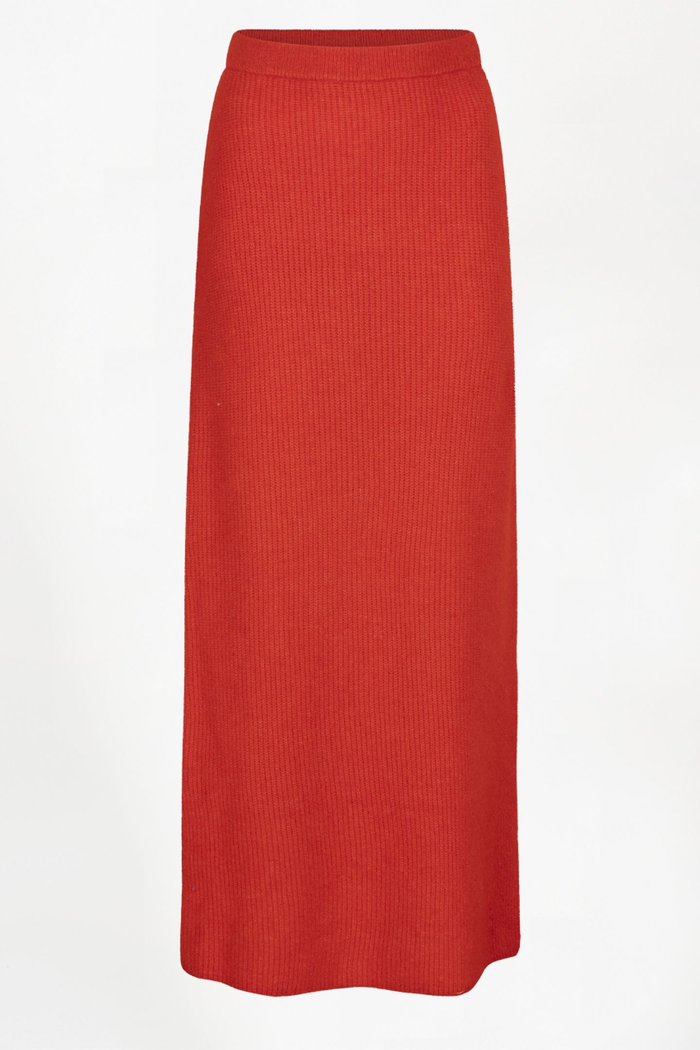 SUZY KNITTED LONG SKIRT FIERY RED 2