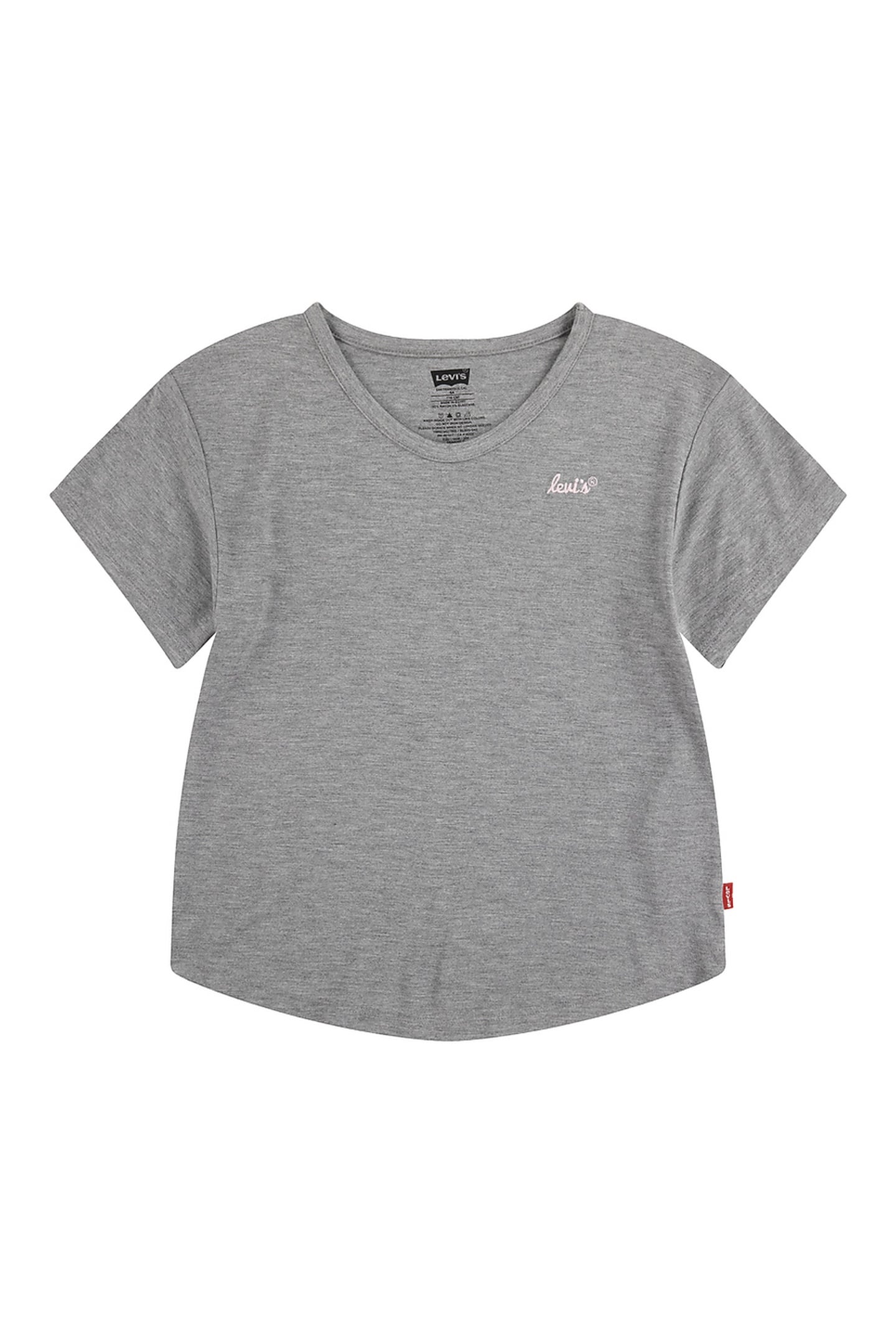 GIRLS NEW FAVORITE SS TEE DARK GREY HEATHER 1