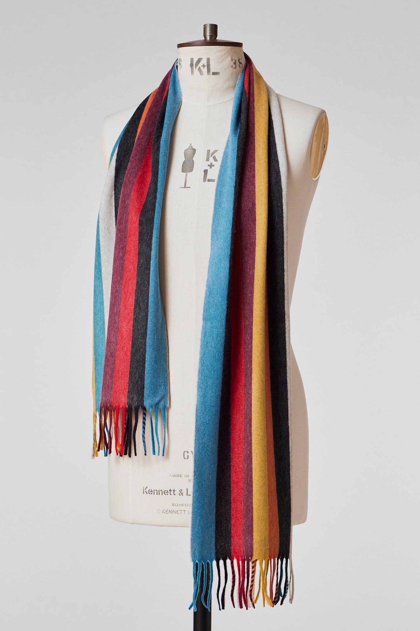MEN SCARF SIGNATURE STRP MULTI COLOURED 3