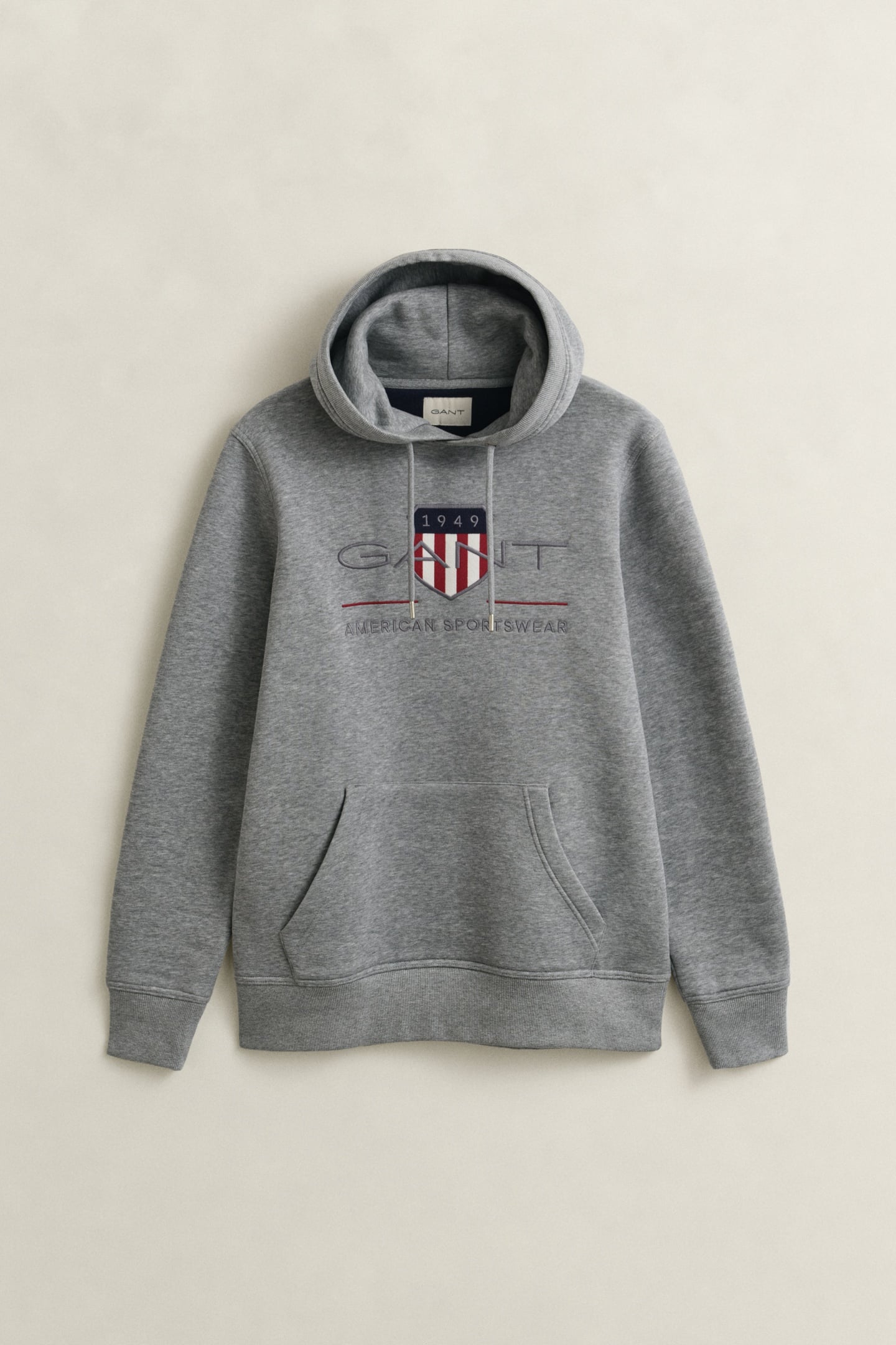 ARCHIVE SHIELD HOODIE GREY MELANGE 8