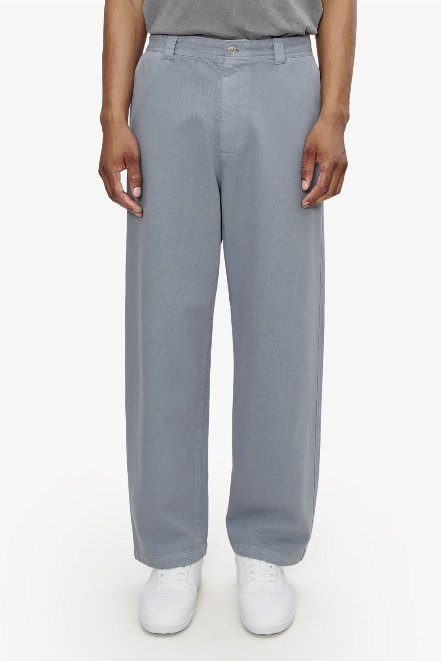 UNISEX CHINOS BLUE GREY 1