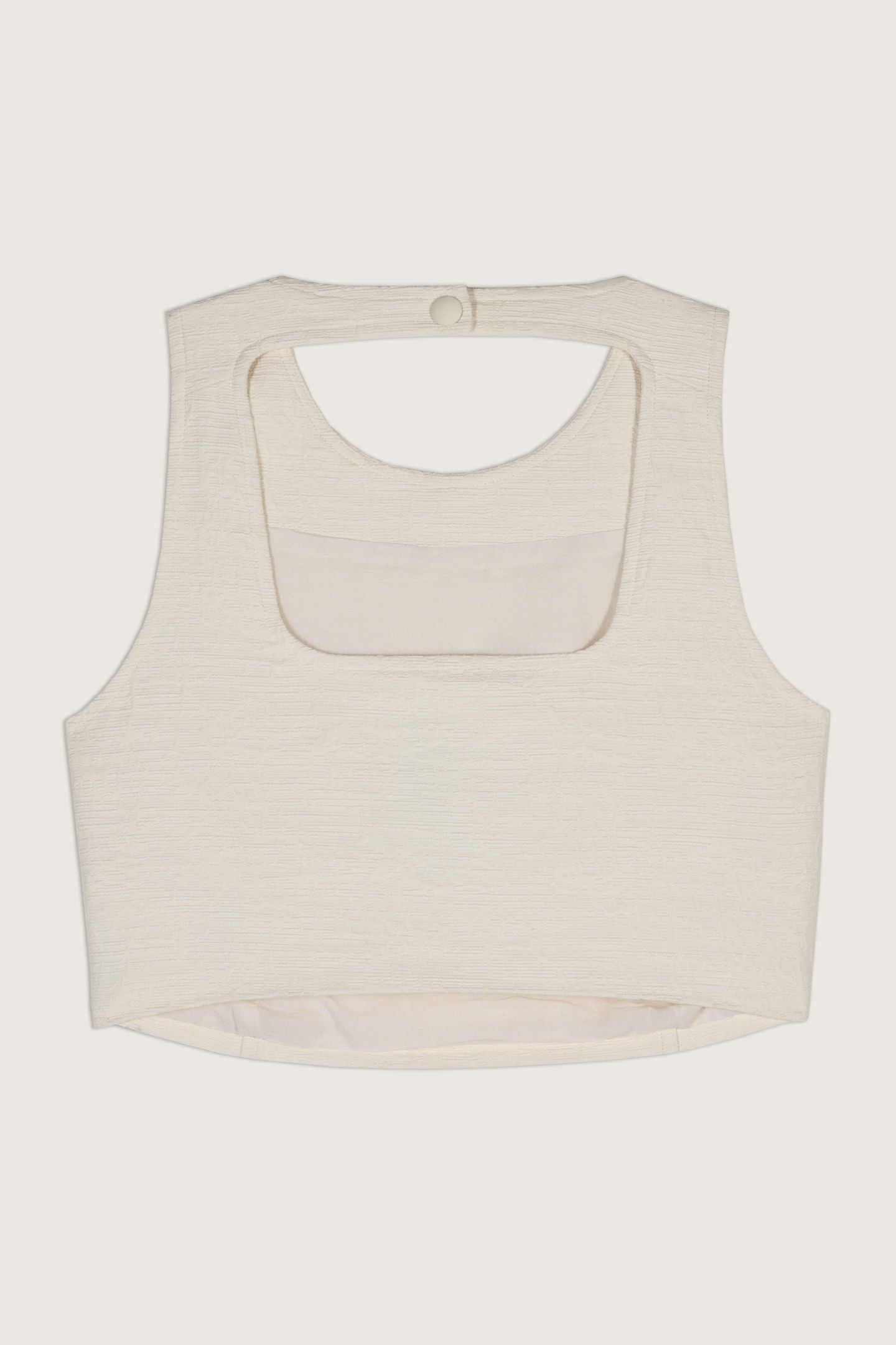 SLEEVELESS TOP ECRU 4
