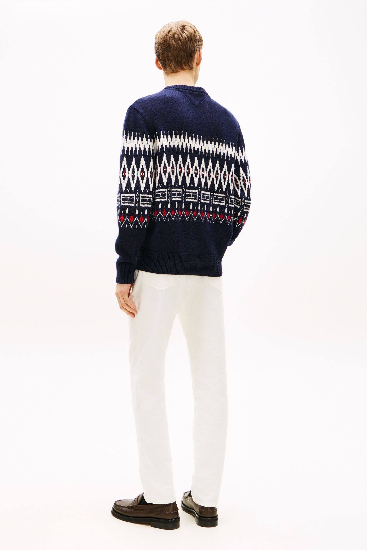PLACED FAIRISLE WOOL DESERT SKY/IVORY PETAL 3