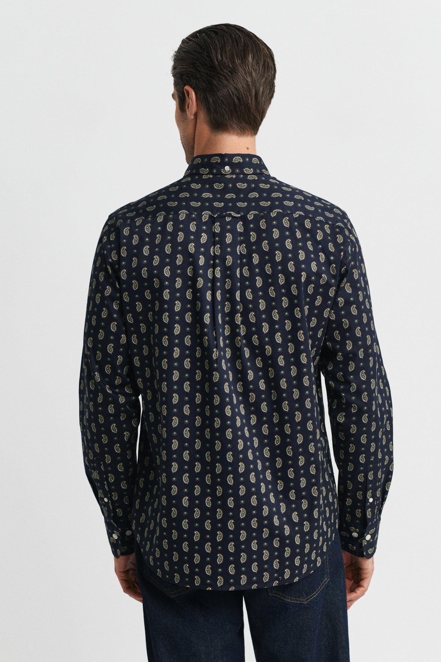 REG PAISLEY PRINTED TWILL SHIRT EVENING BLUE 2