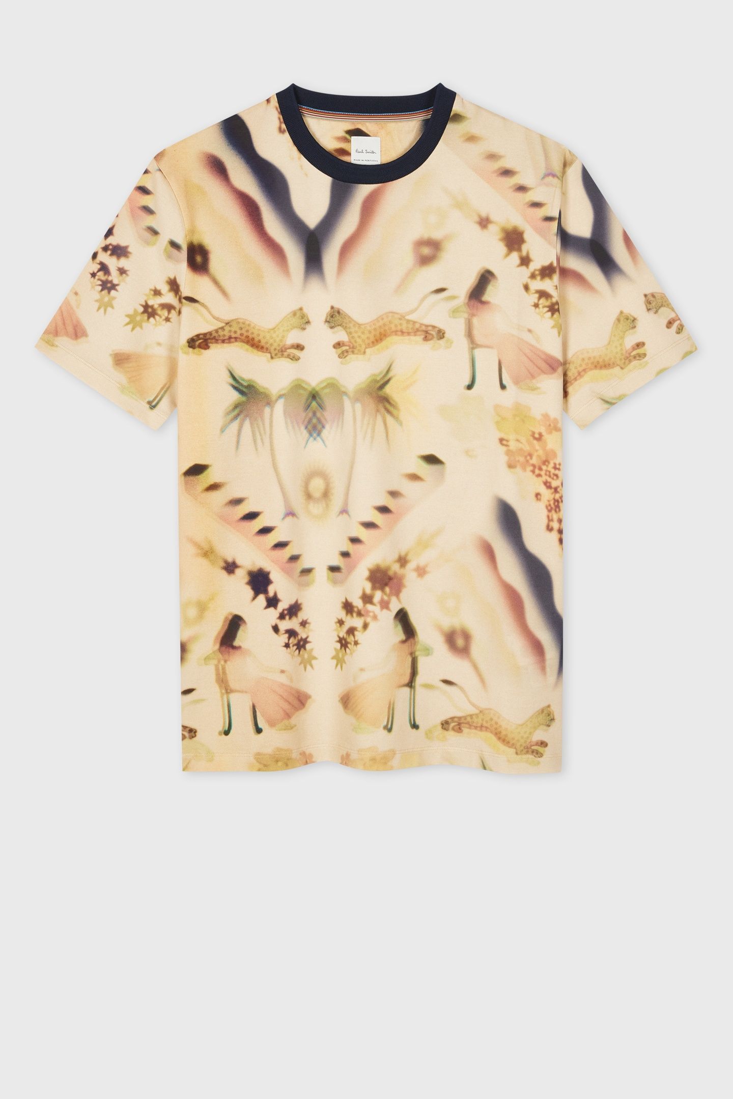 MENS LUMINERE PRINT TSHIRT LIGHT BEIGE 4