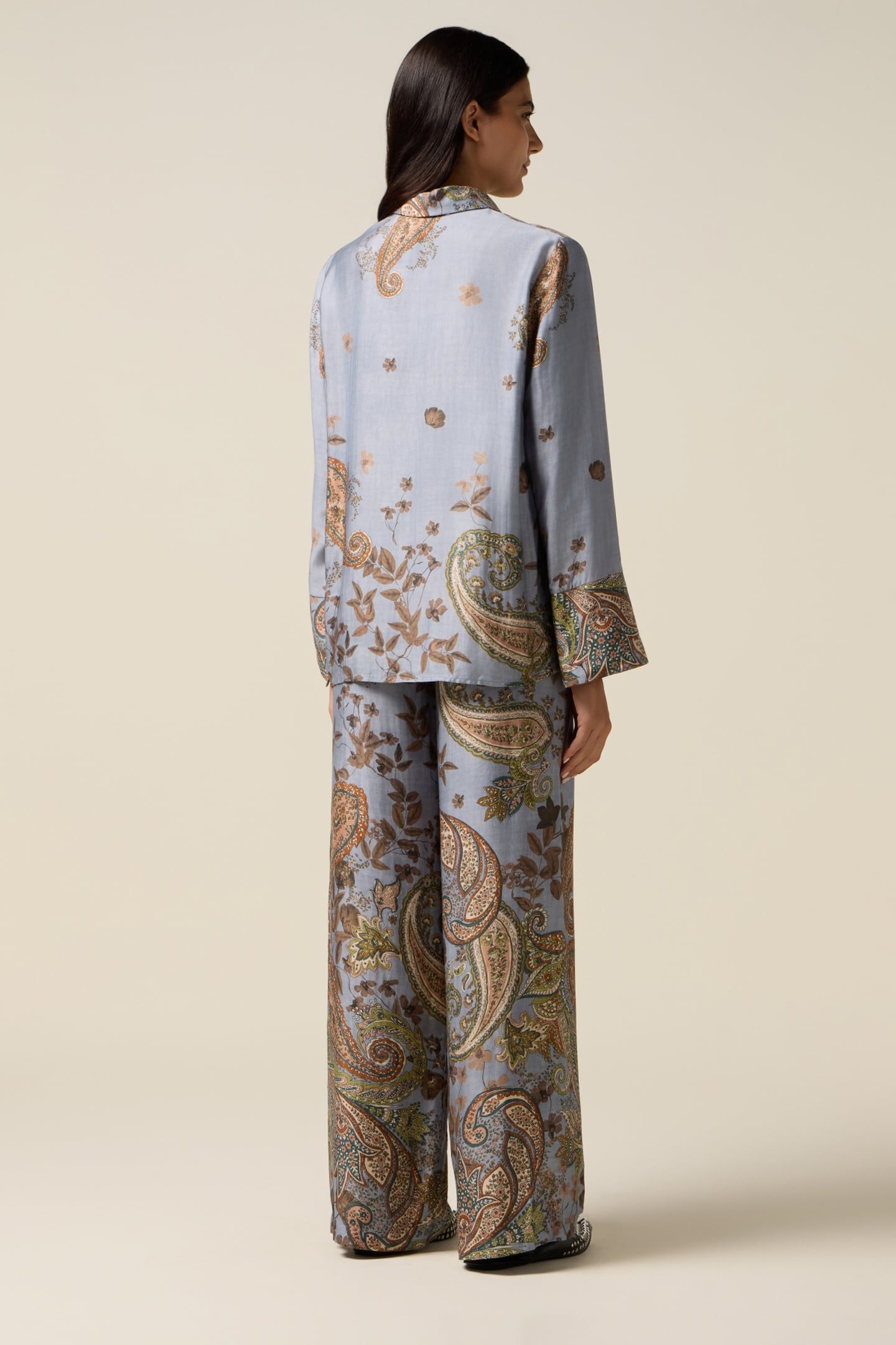 PATTERNED SATIN SHIRT LIGHT BLUE 3