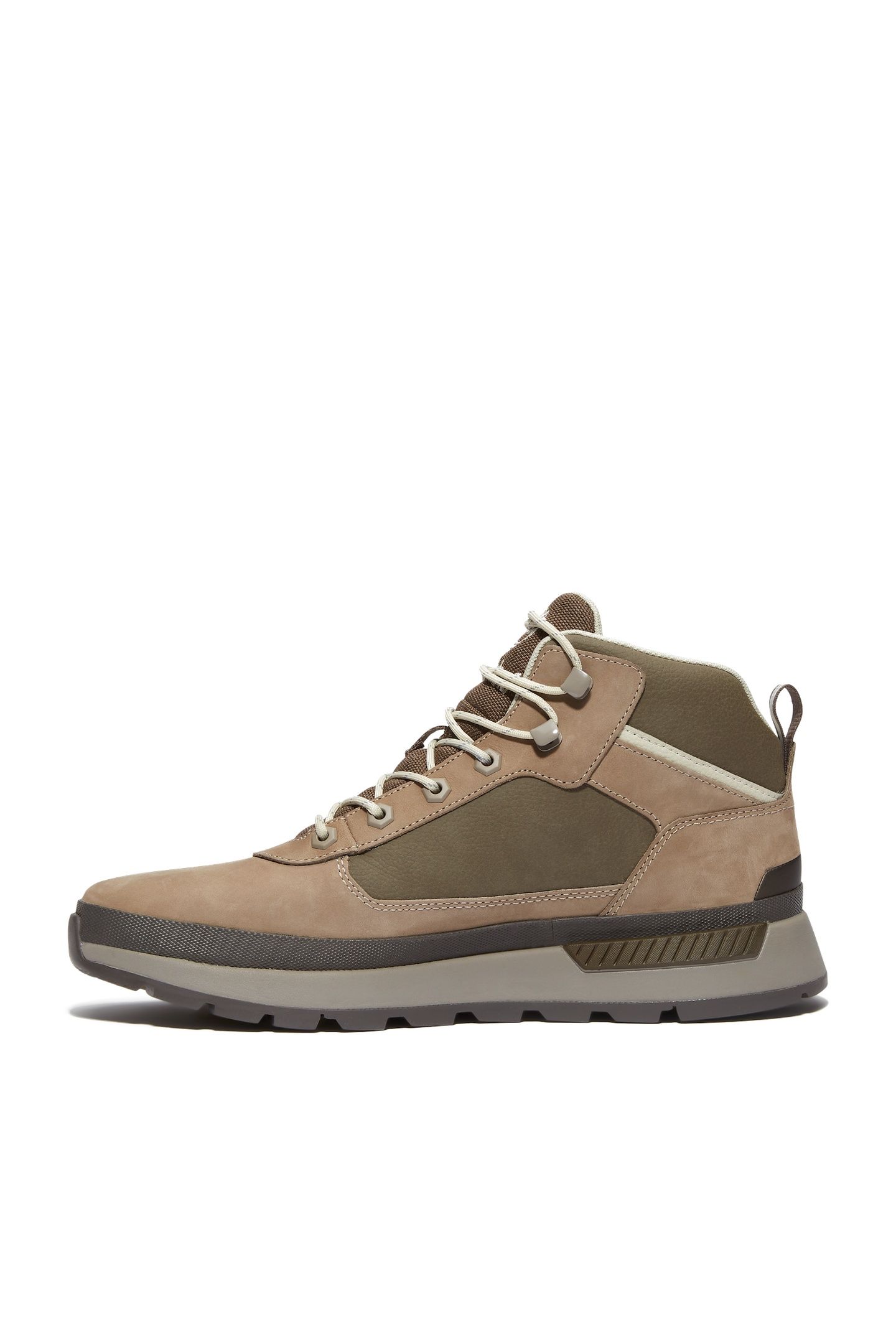 FIELD TREKKER MID LACE UP SNEAKER MD GREY NUBUCK BROWN 8