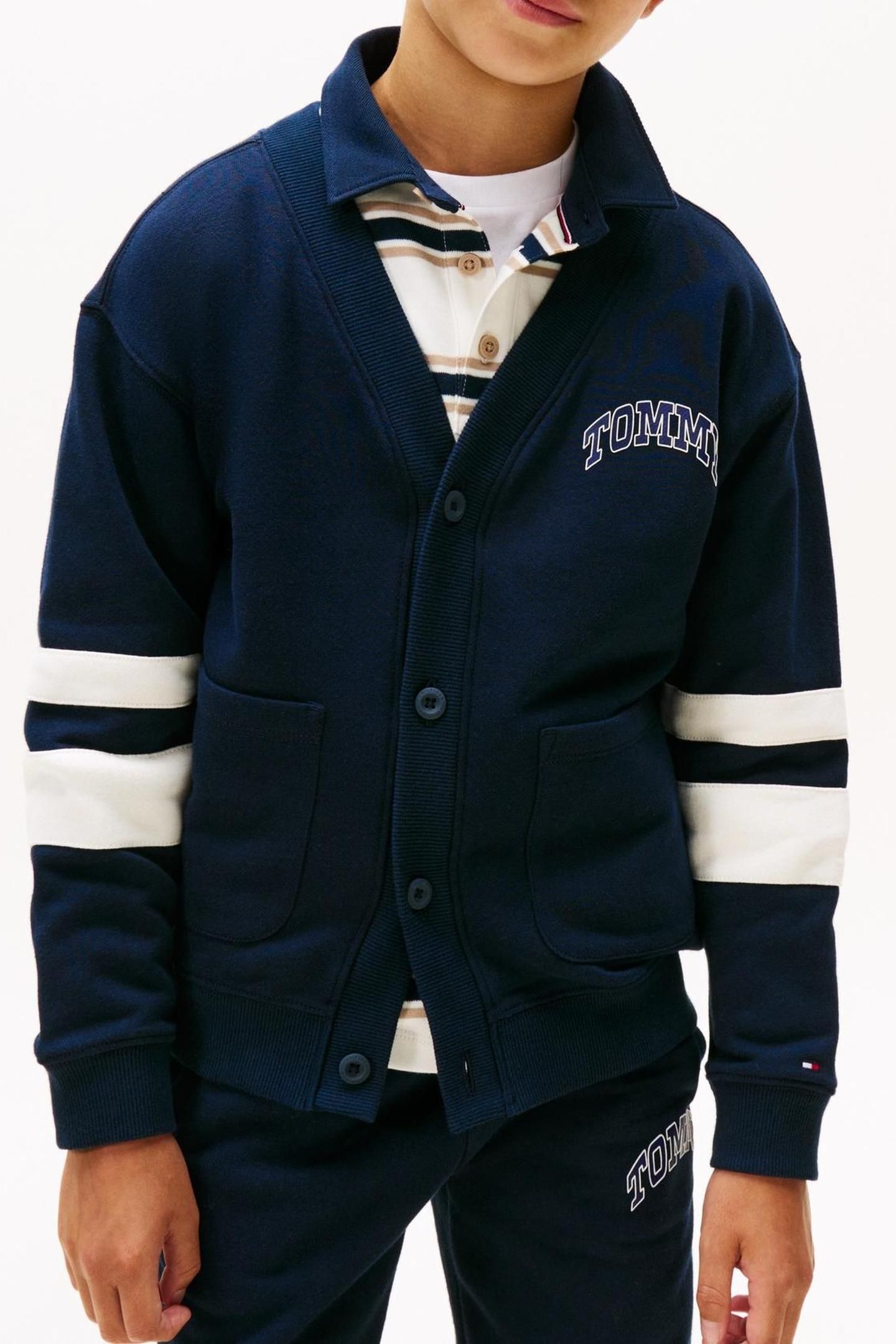 BOYS VARSITY RAISED PRINT DARK NIGHT NAVY 1