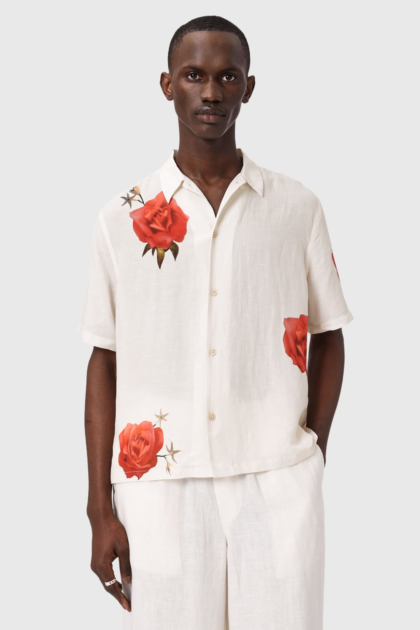 FLEUR FAZED SS SHIRT ECRU 2